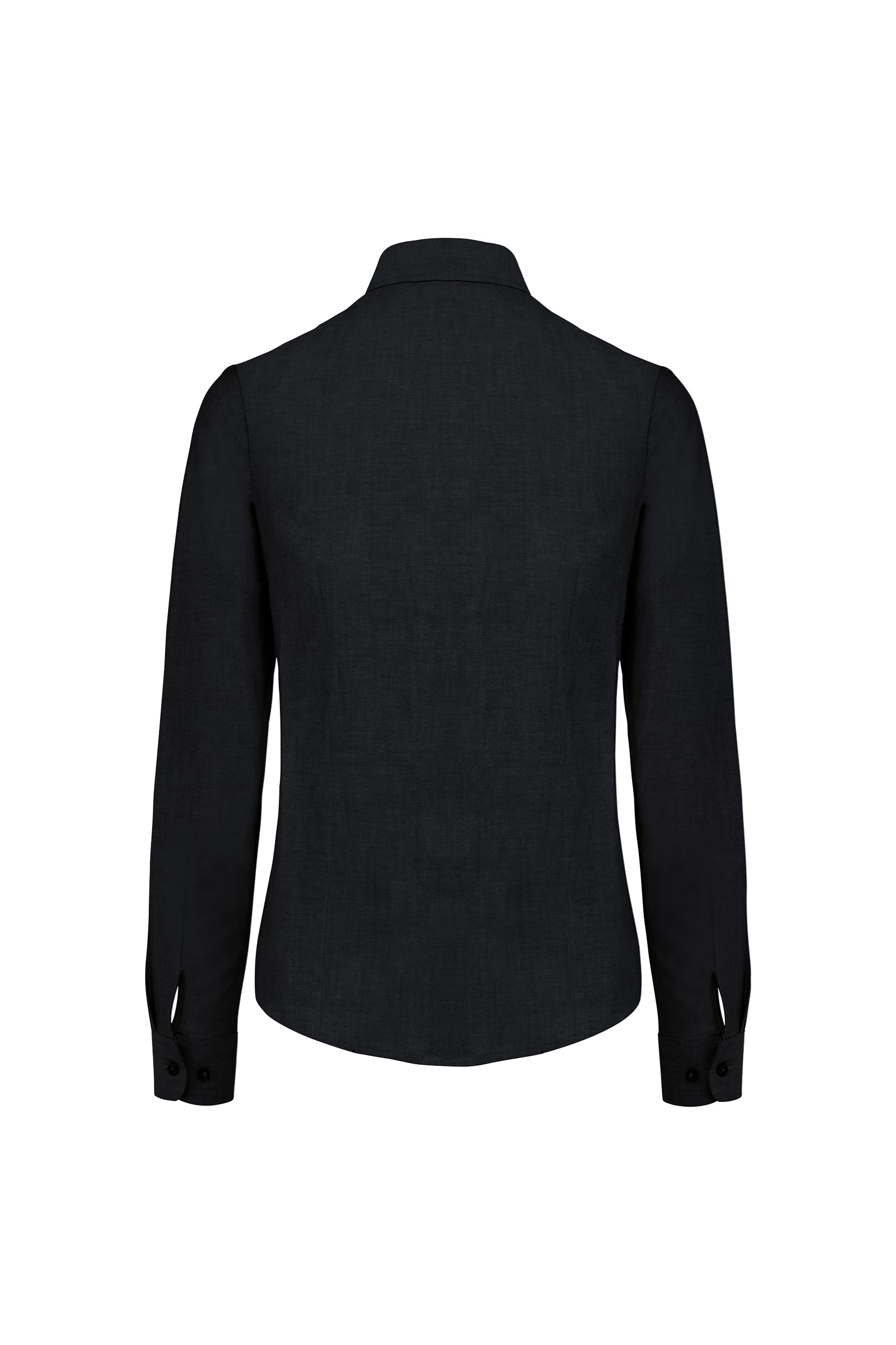 Chemise oxford manches longues noir