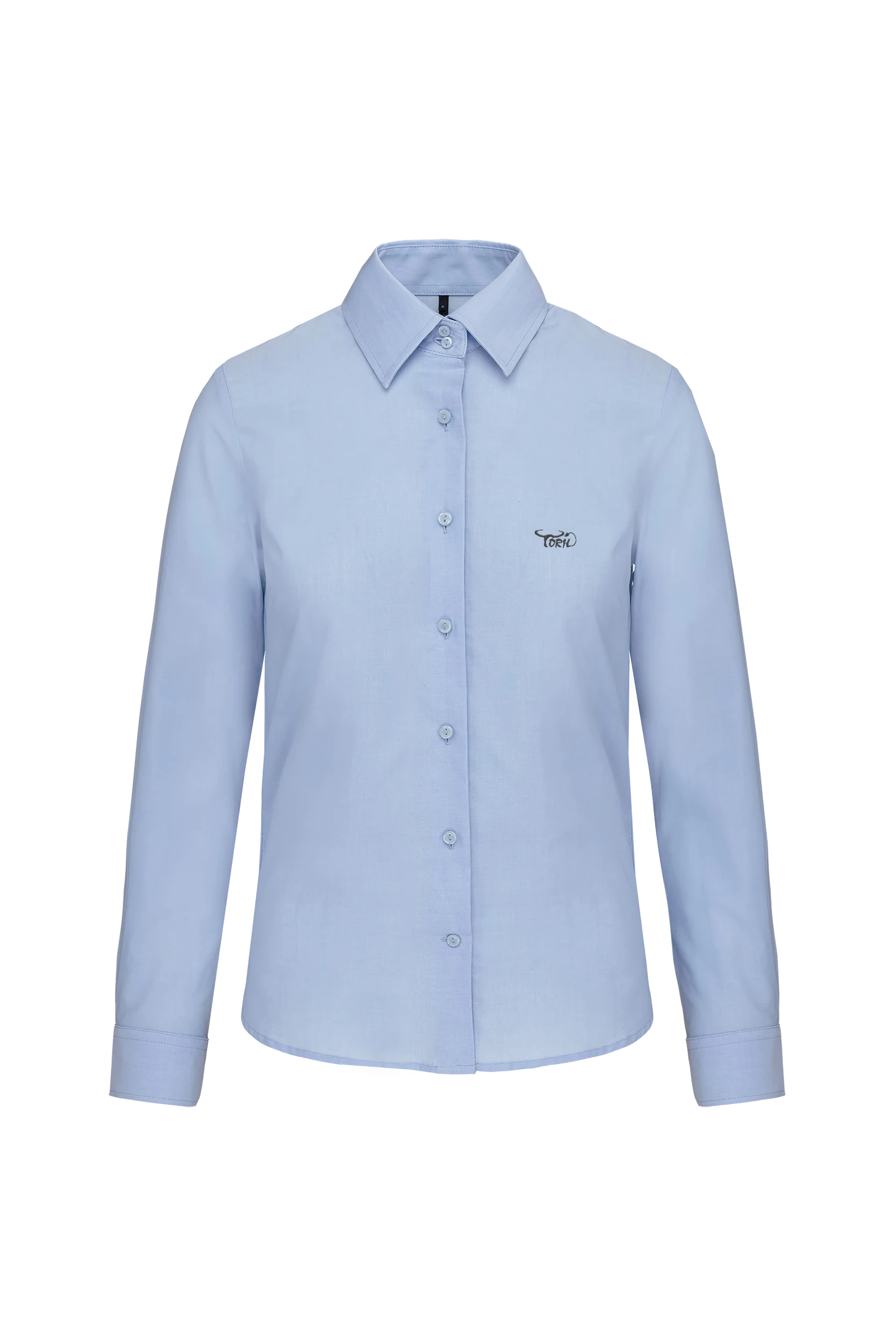 Chemise oxford manches longues bleu oxford