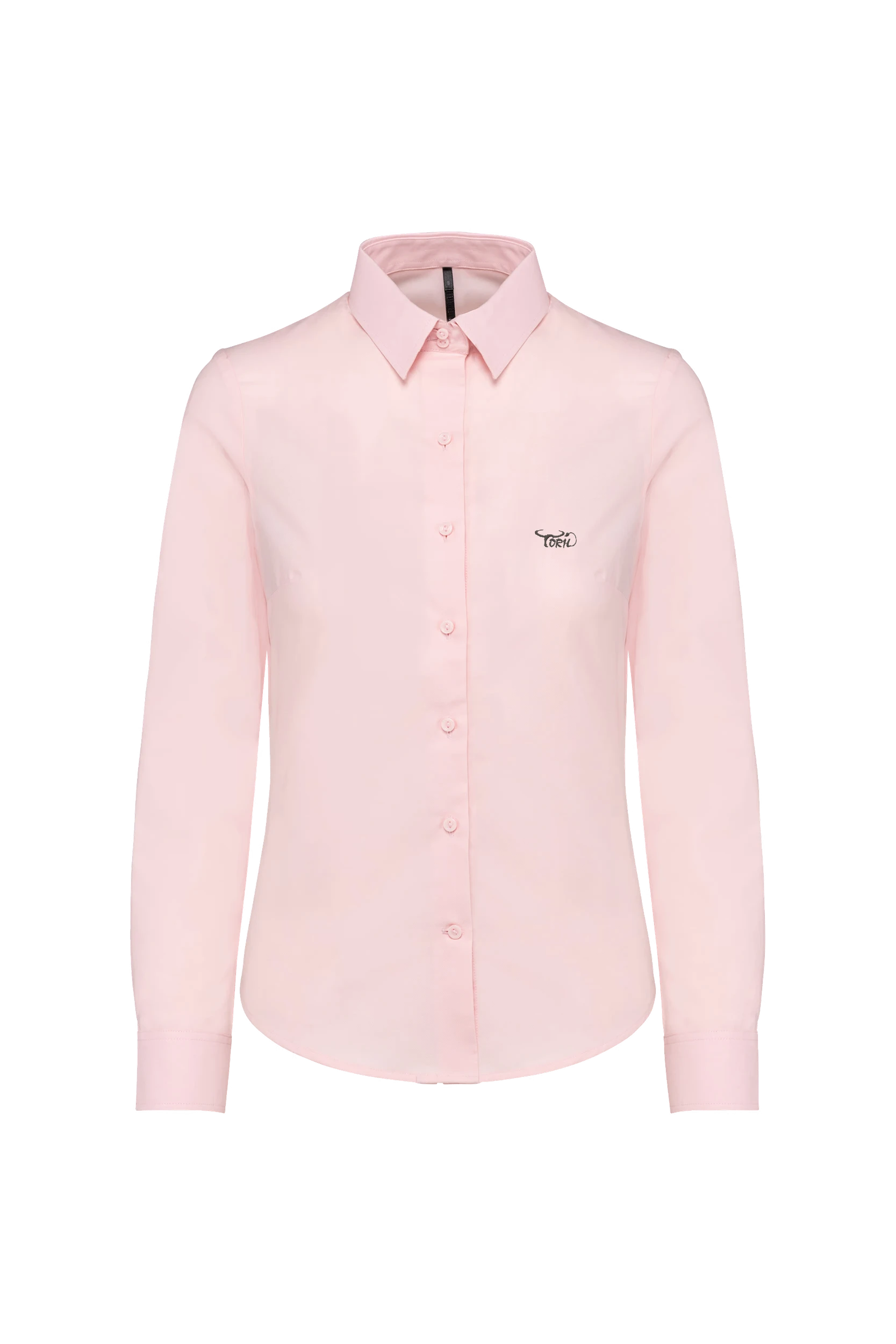 Chemise oxford manches longues rose pâle