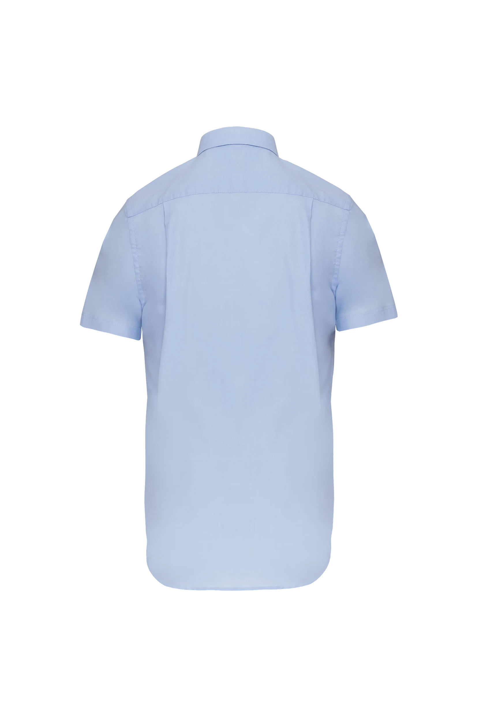 Chemise Oxford manches courtes bleu clair