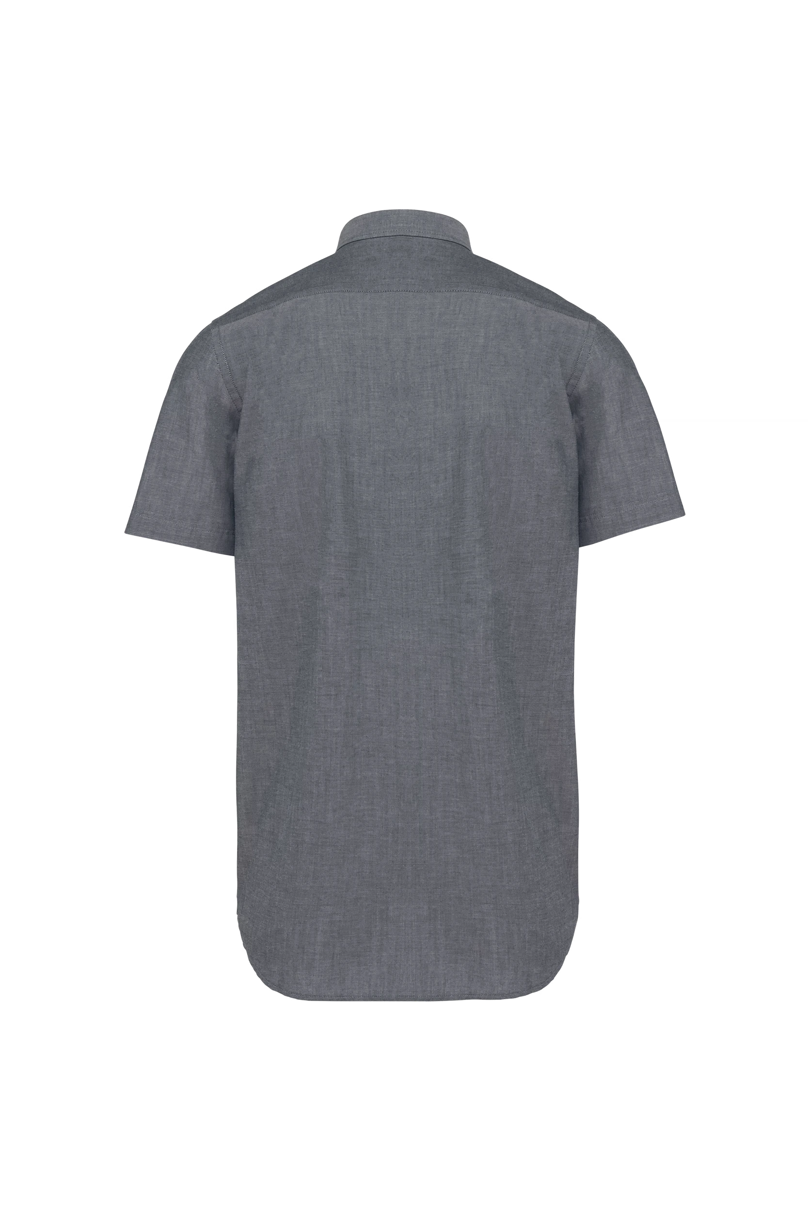 Chemise Oxford manches courtes marine foncé