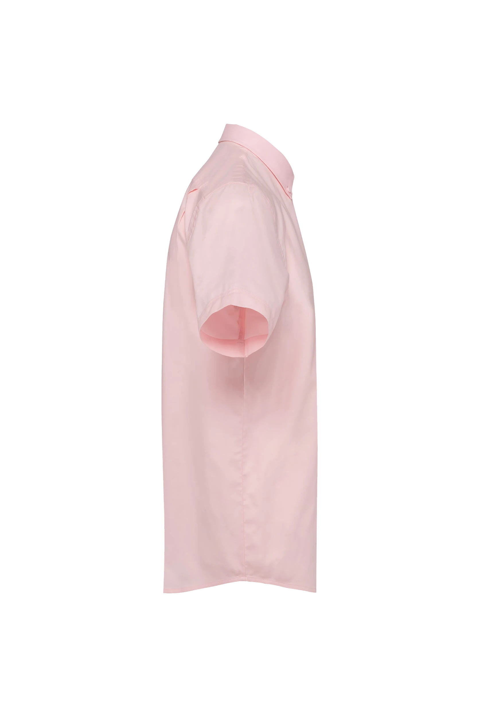 Chemise Oxford manches courtes rose pâle