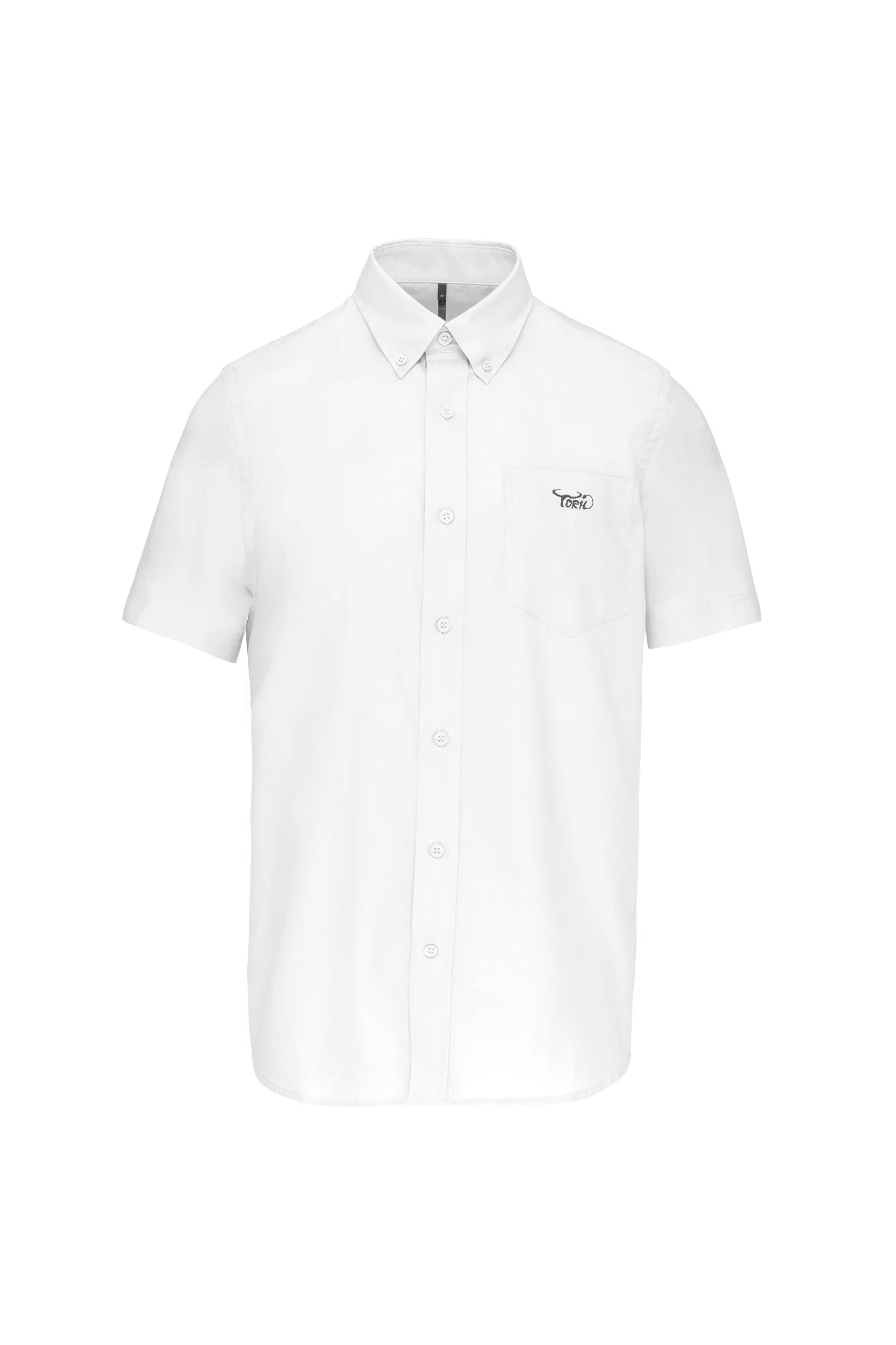 Chemise Oxford manches courtes blanc