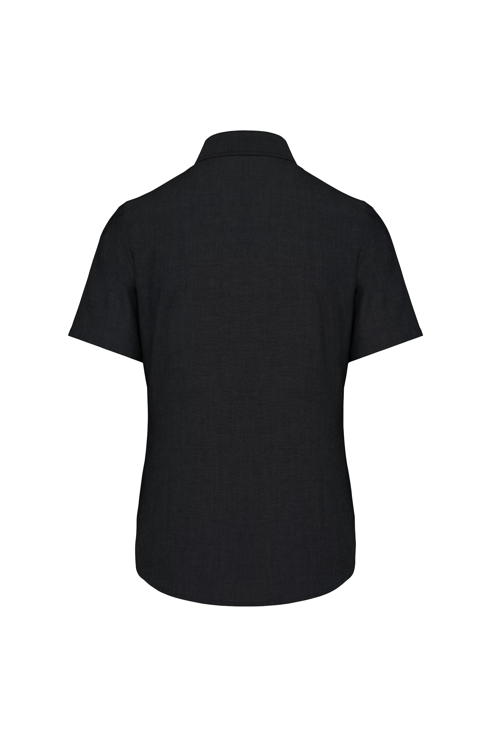 Chemise oxford manches courtes noir
