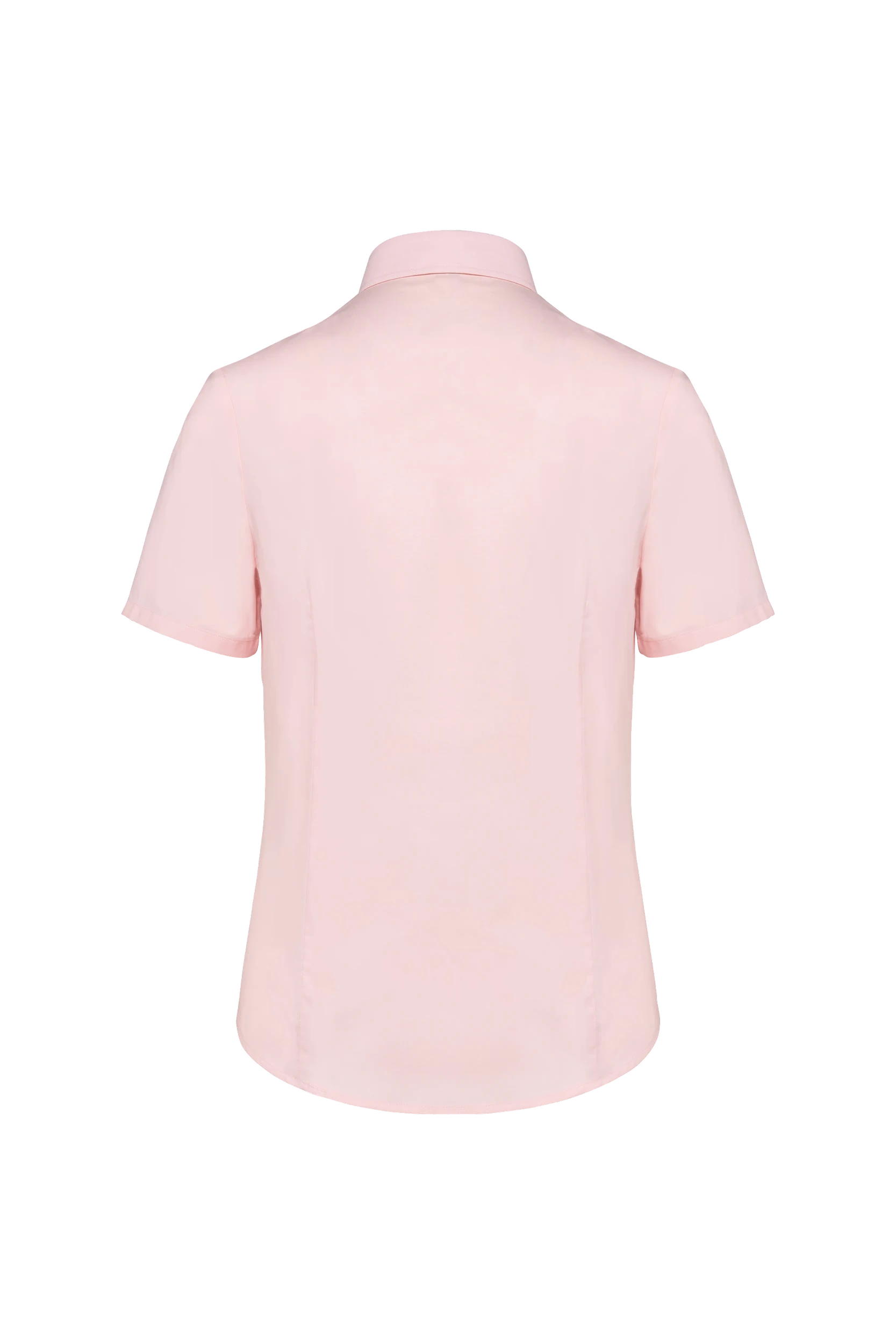 Chemise oxford manches courtes rose pâle