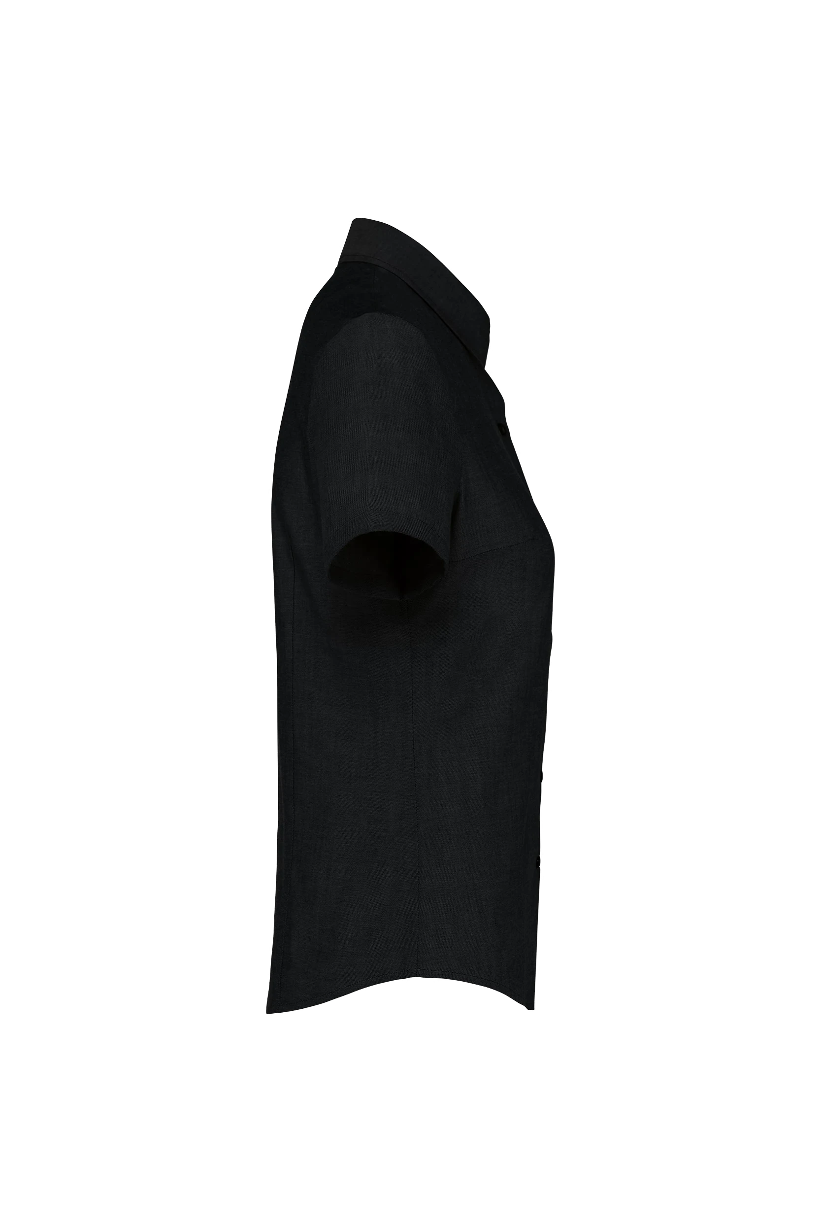 Chemise oxford manches courtes noir