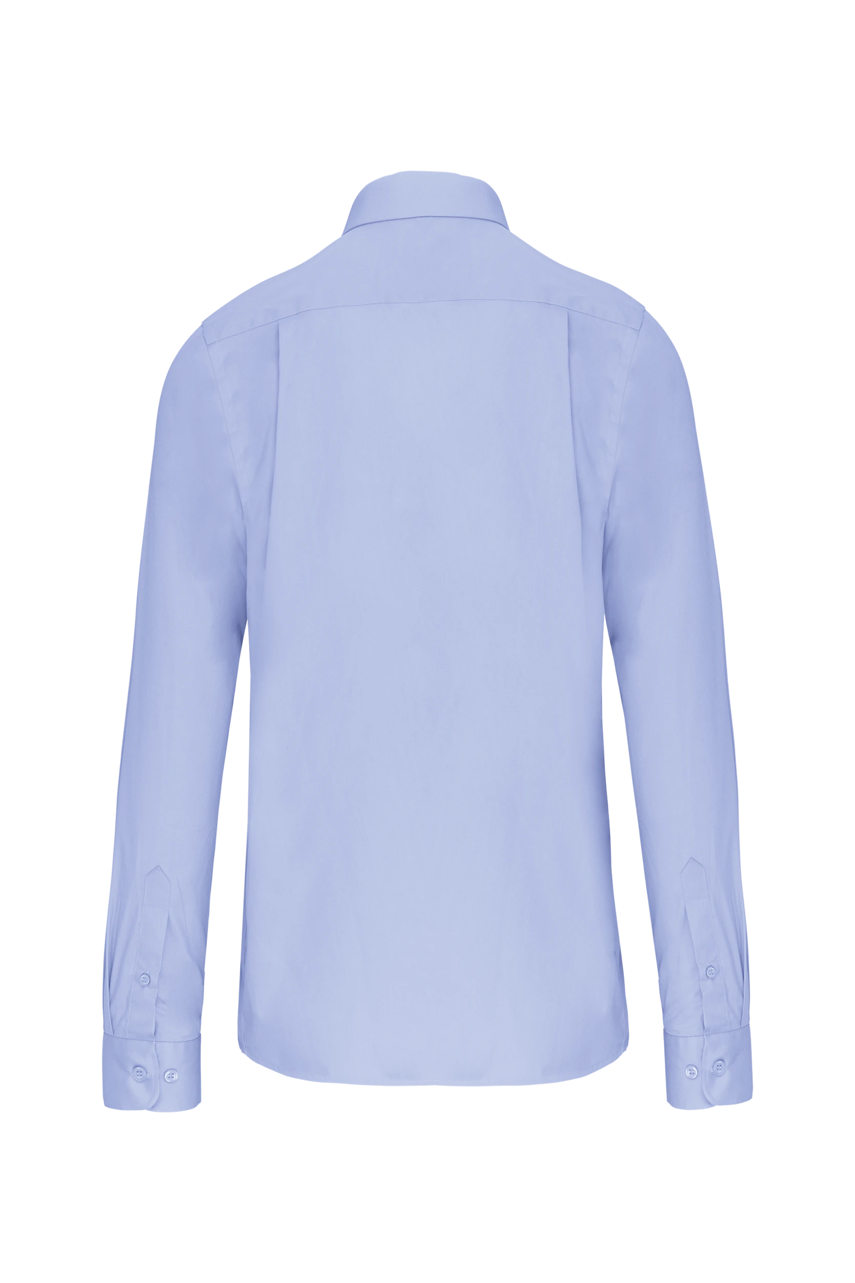 Chemise popeline manches longues bleu ciel