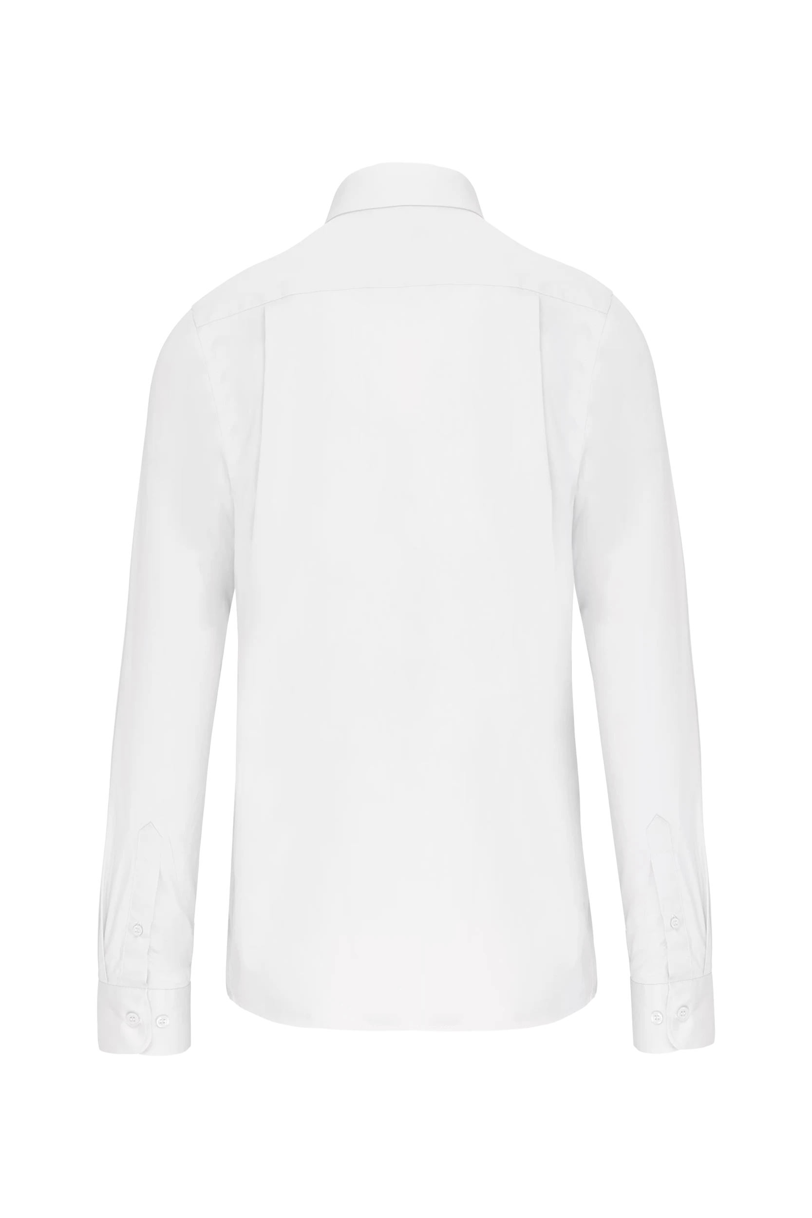 Chemise popeline manches longues blanc