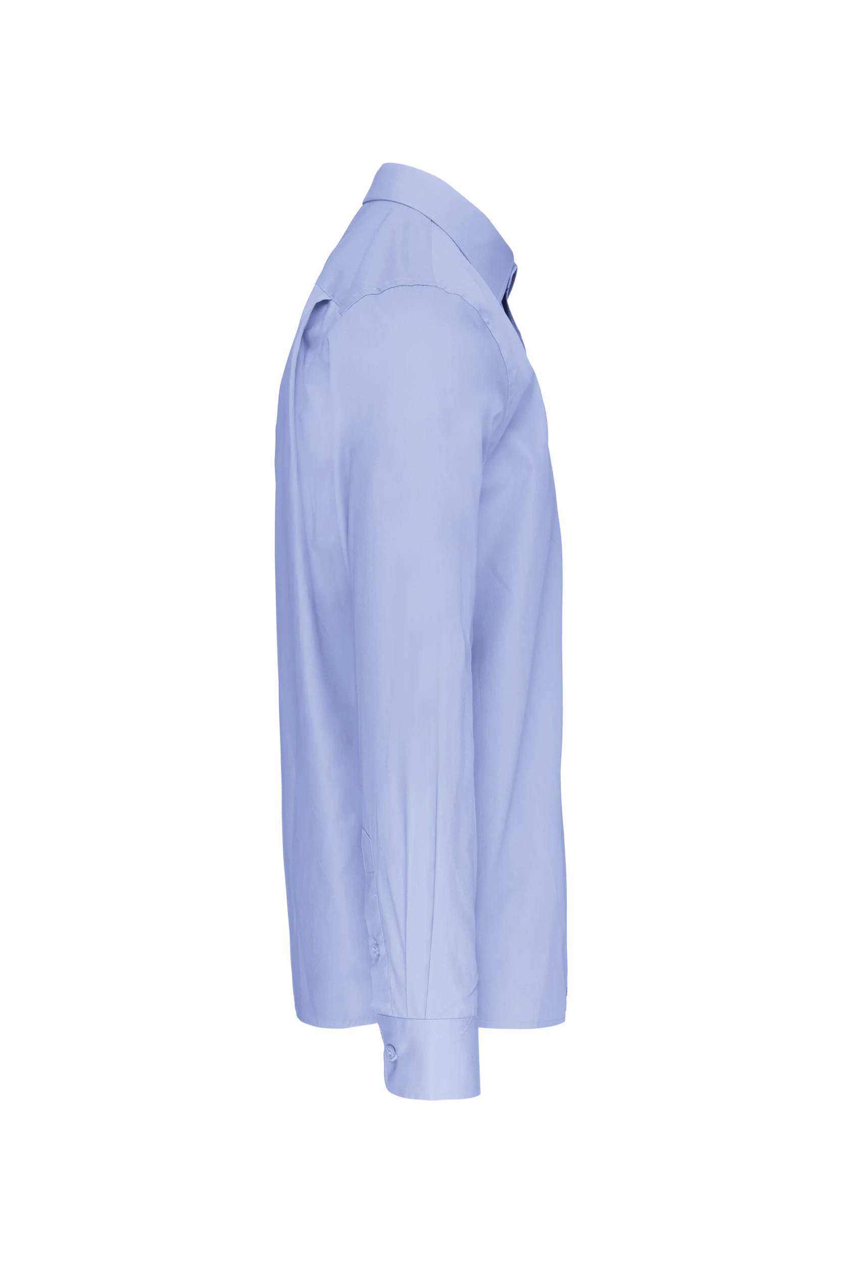 Chemise popeline manches longues bleu ciel