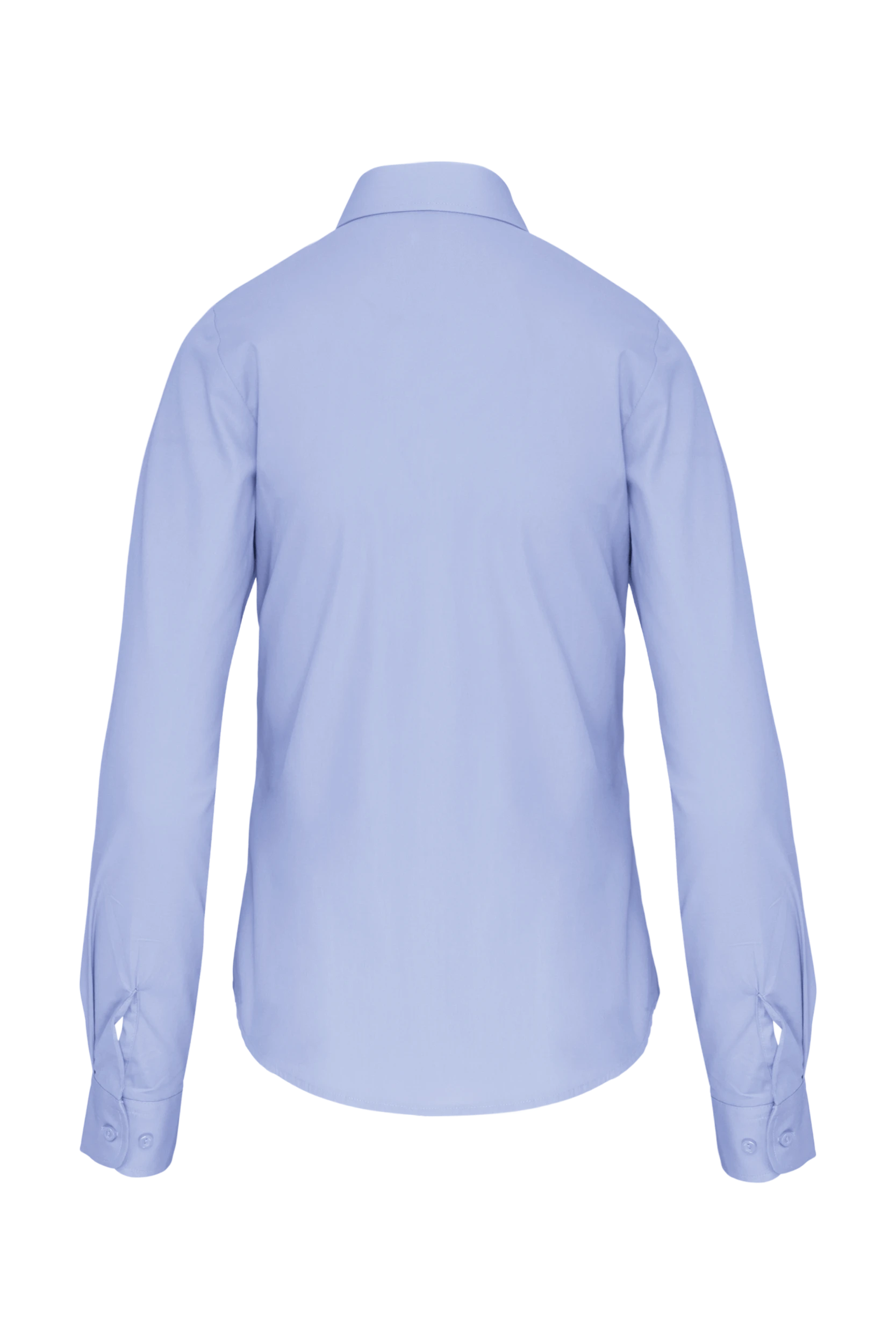 Chemise popeline manches longues bleu ciel