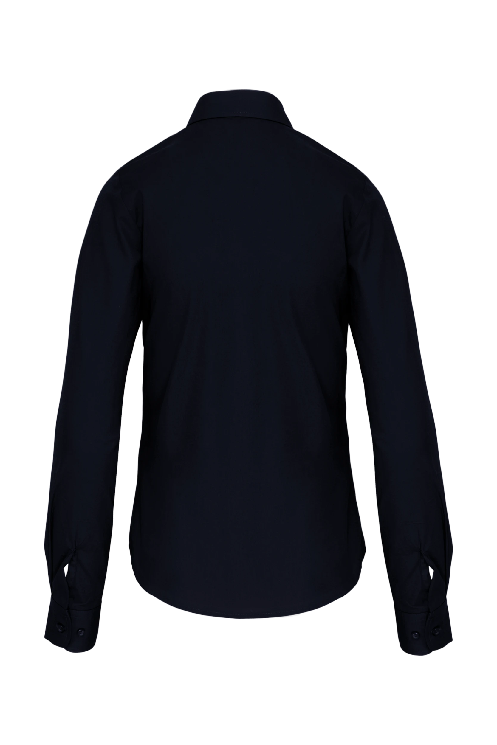 Chemise popeline manches longues marine