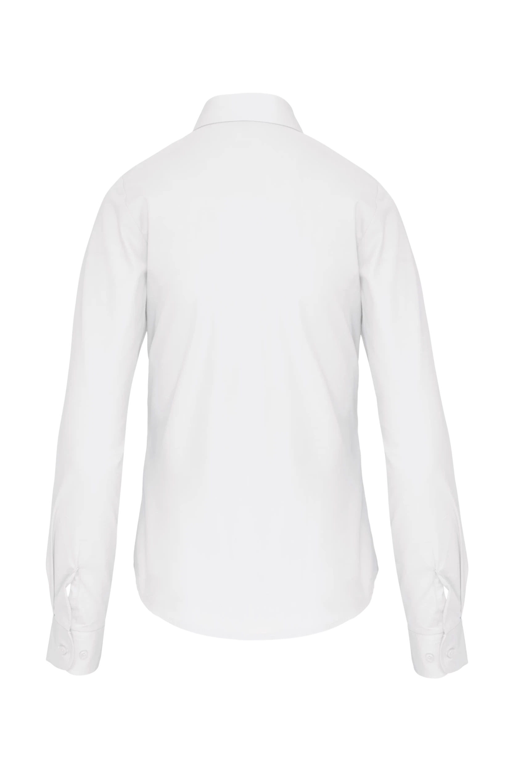 Chemise popeline manches longues blanc