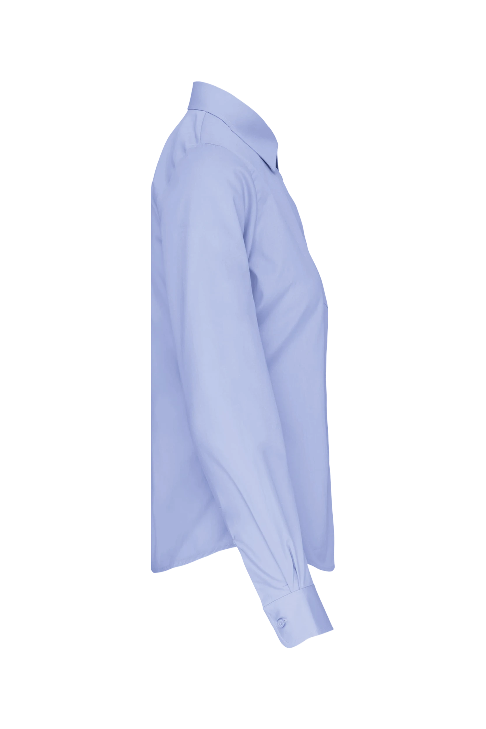 Chemise popeline manches longues bleu ciel