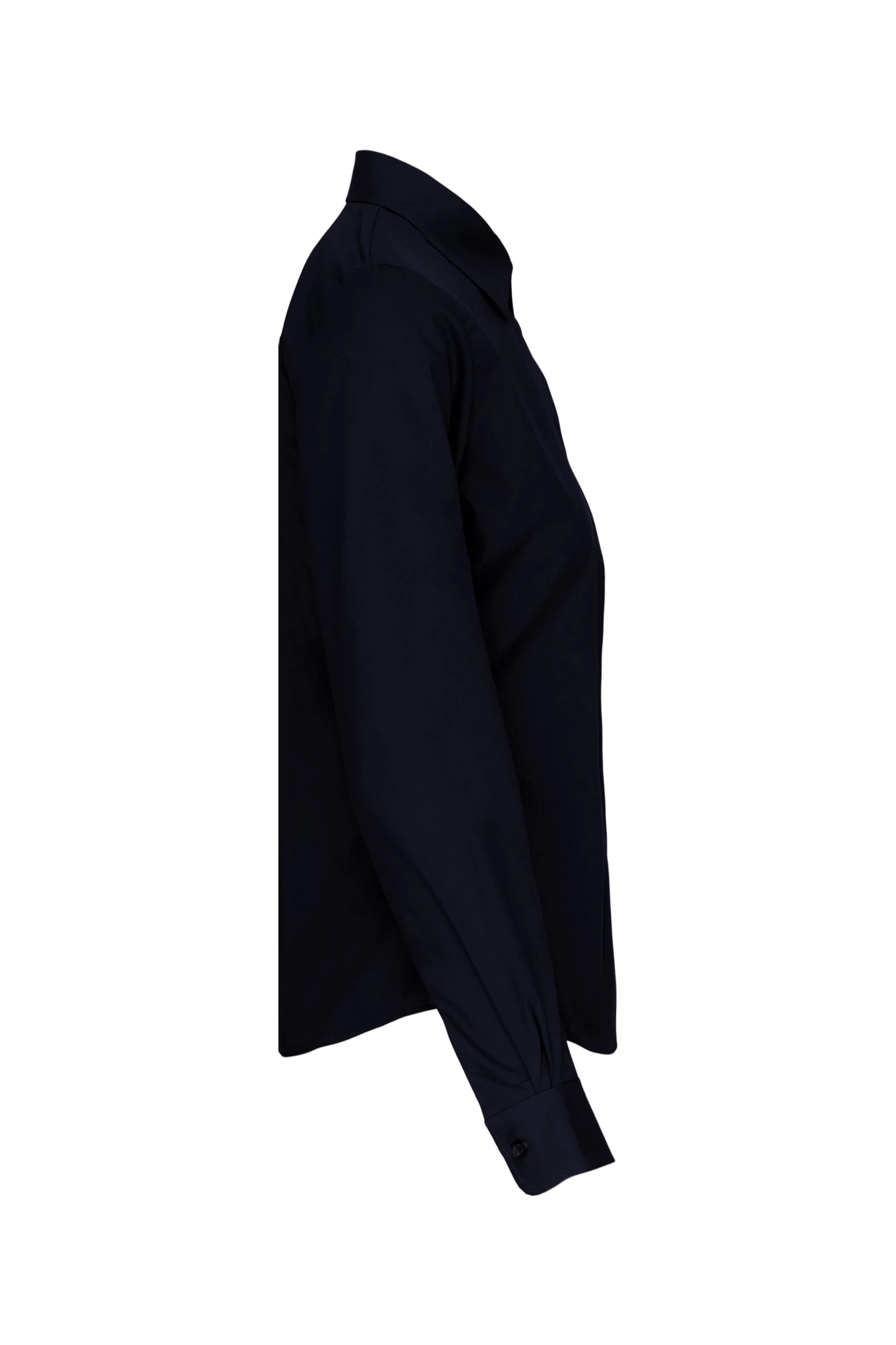 Chemise popeline manches longues marine