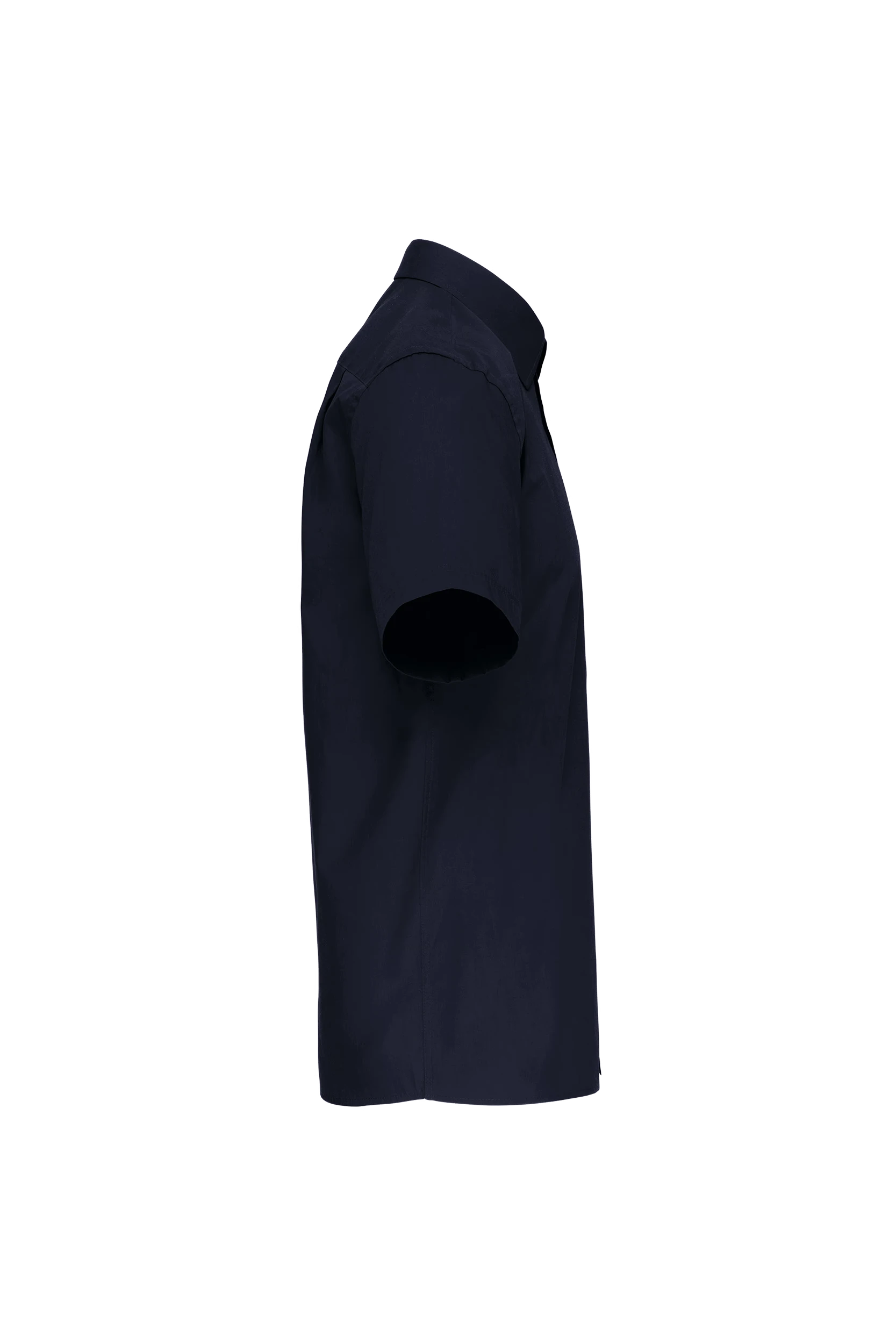 Chemise popeline manches courtes marine