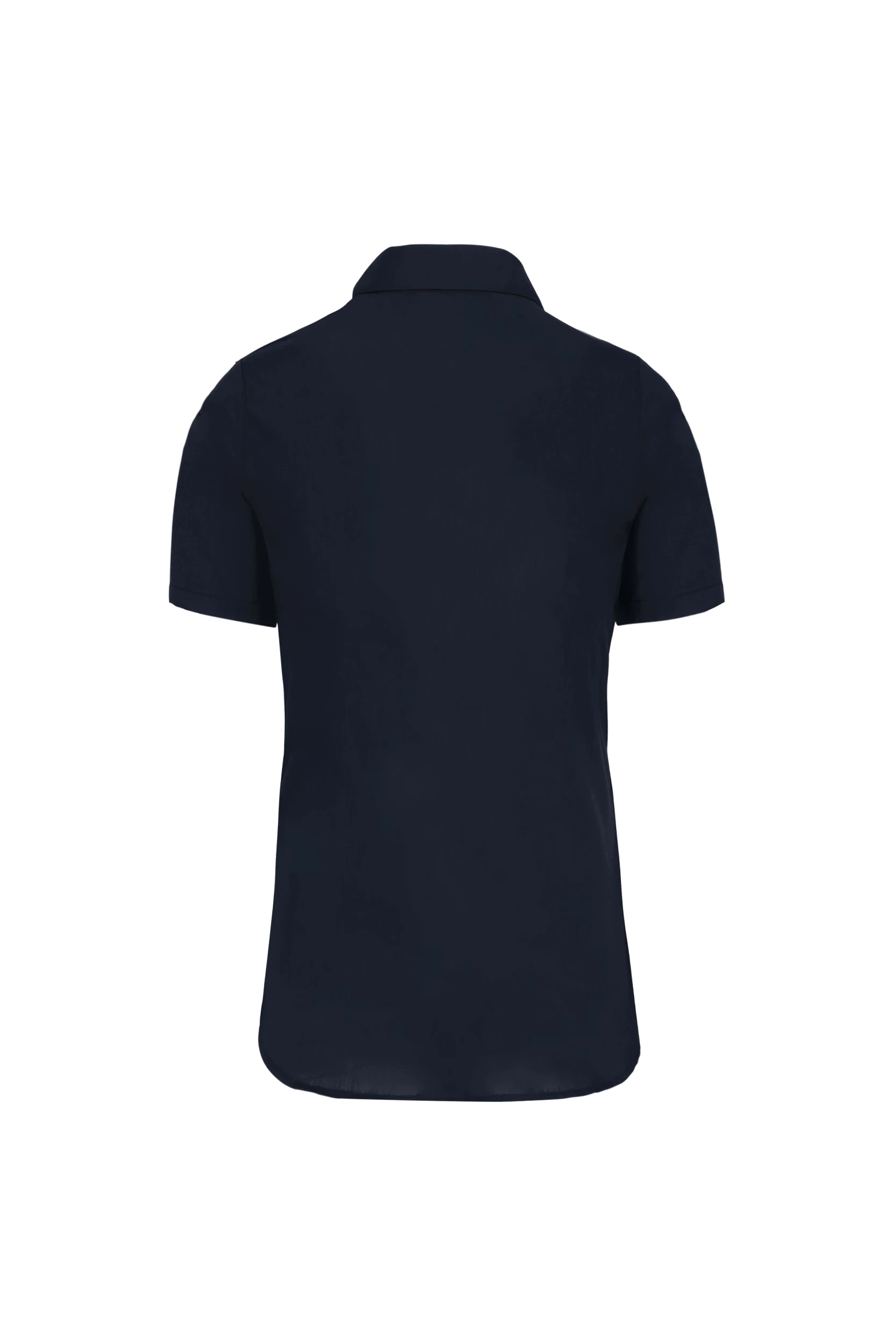 Chemise popeline manches courtes marine
