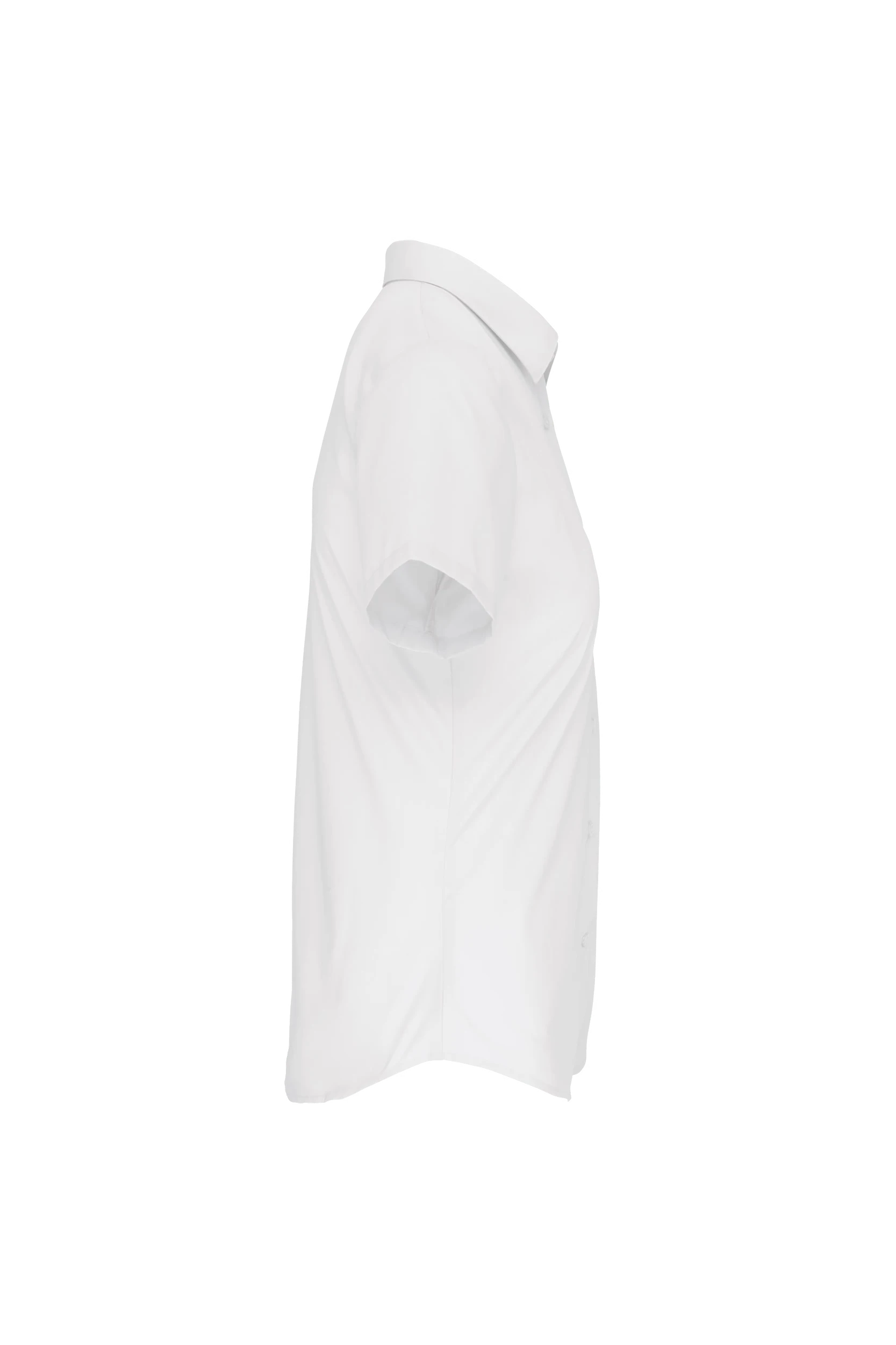 Chemise popeline manches courtes blanc