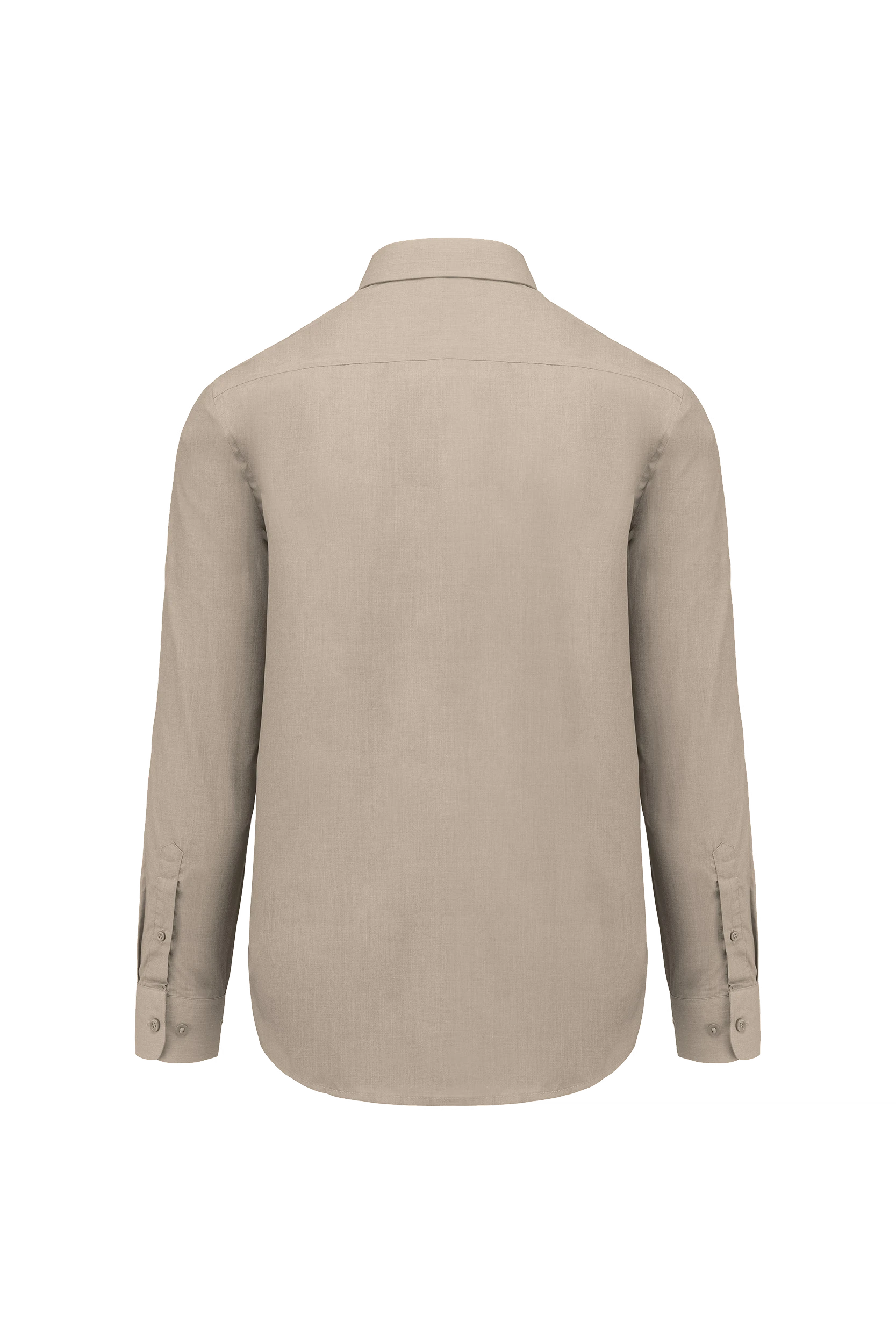 Chemise popeline polycoton beige