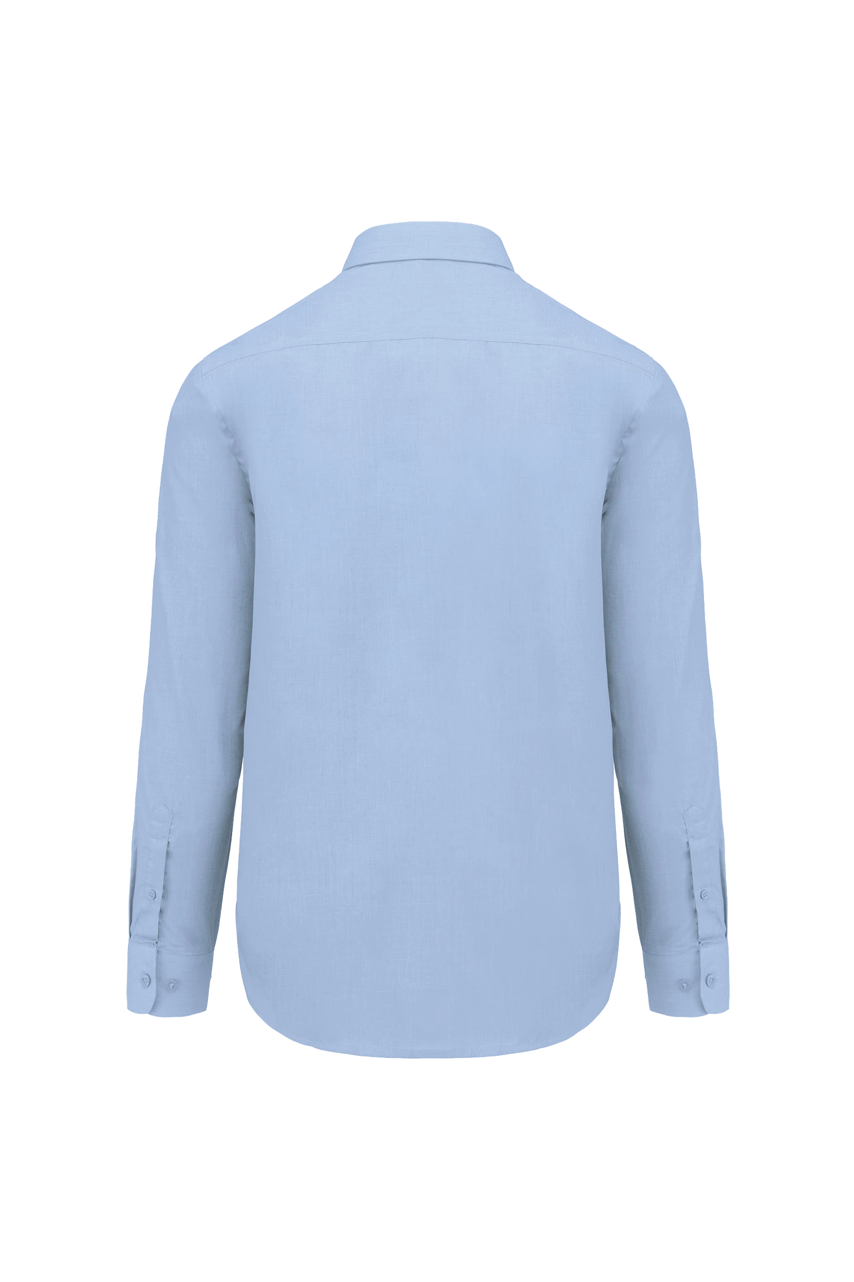 Chemise popeline polycoton bleu ciel