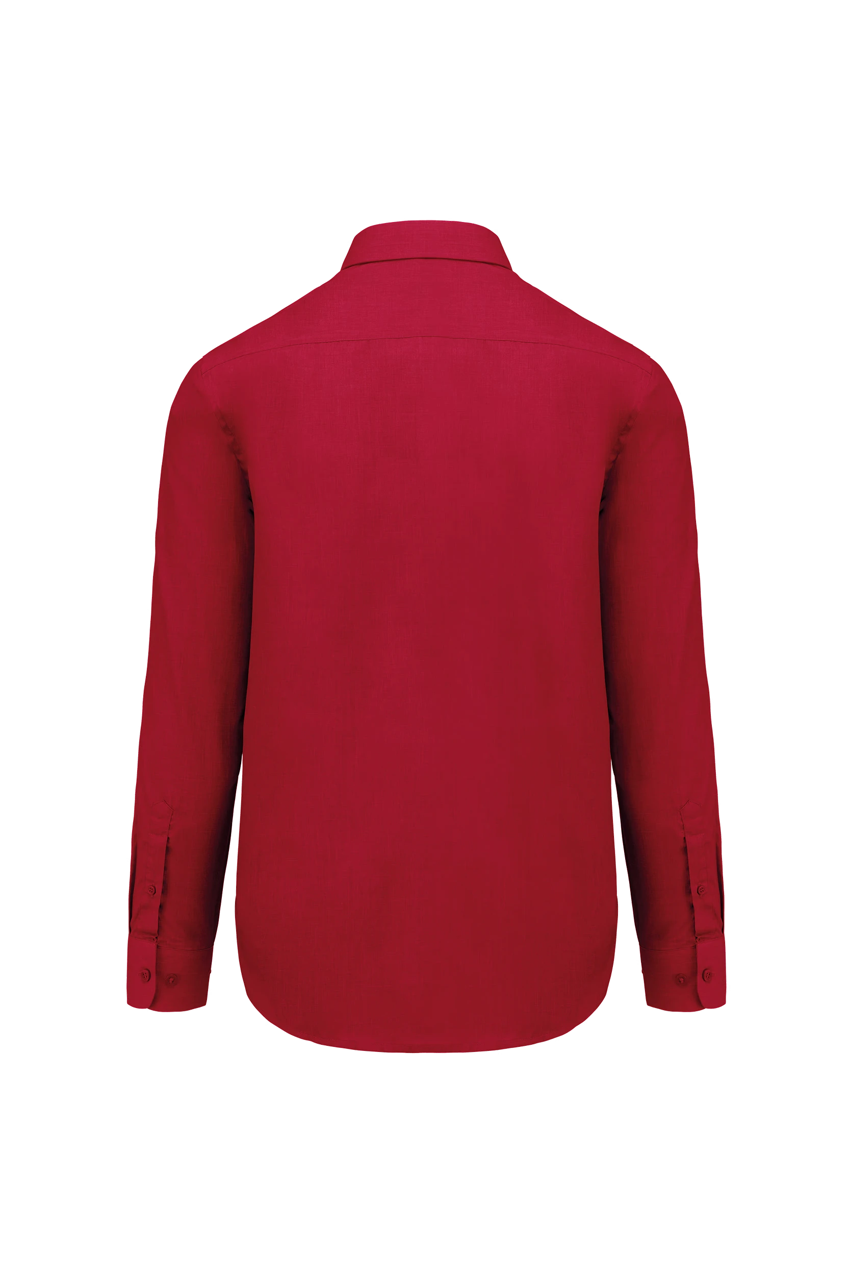 Chemise popeline polycoton rouge