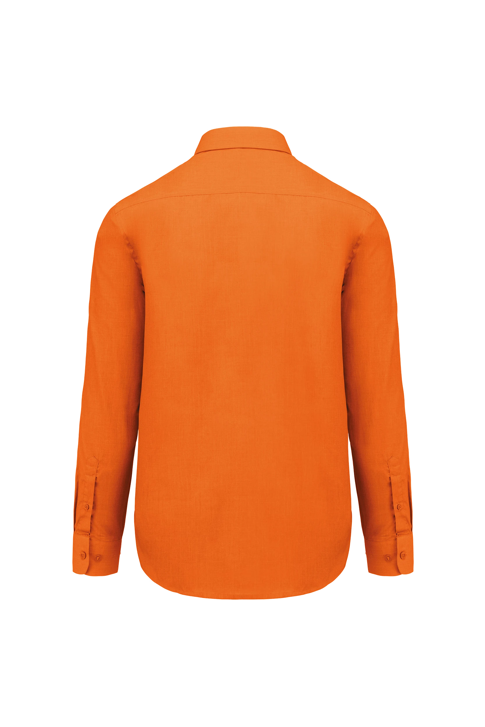 Chemise popeline polycoton orange
