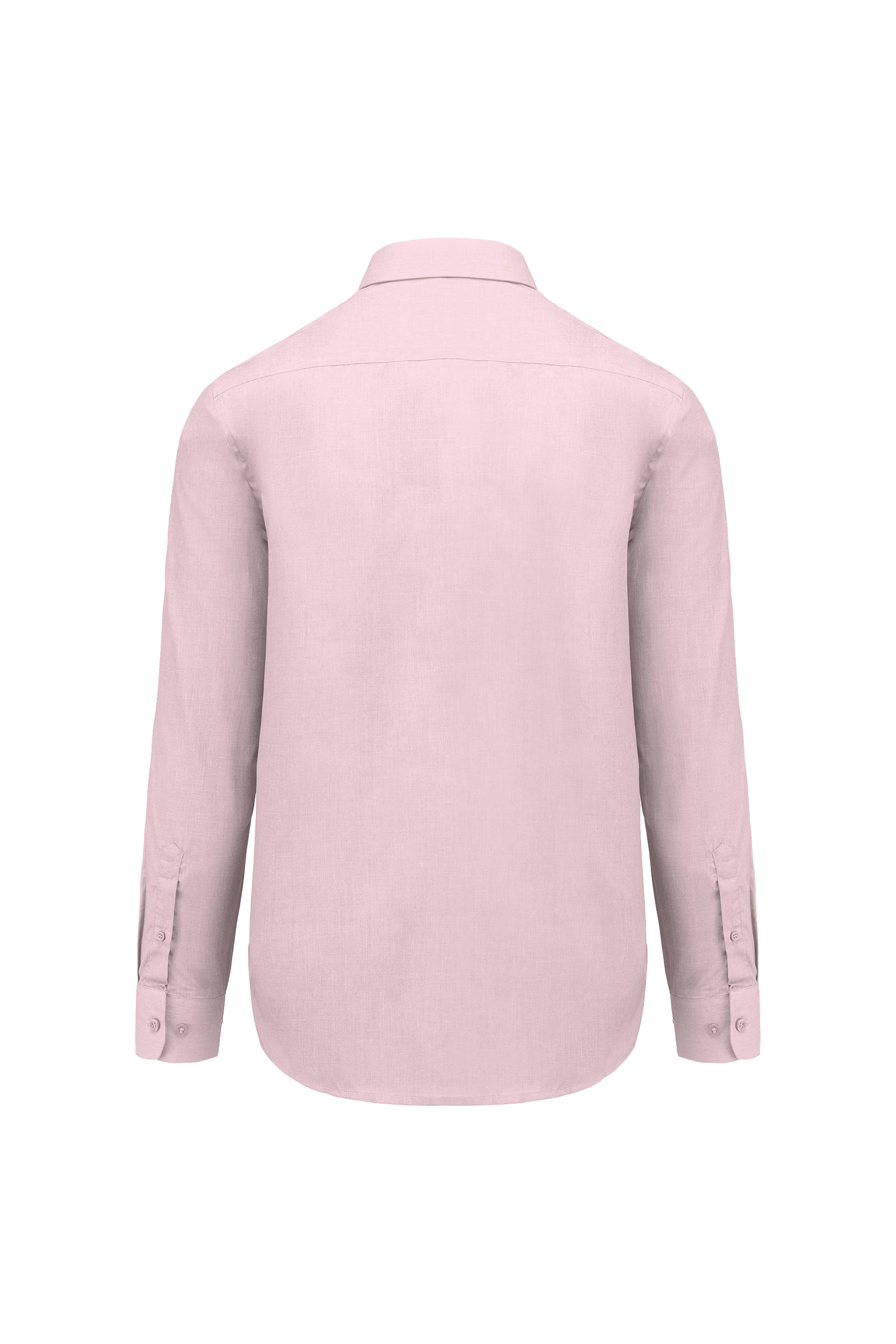 Chemise popeline polycoton rose pâle