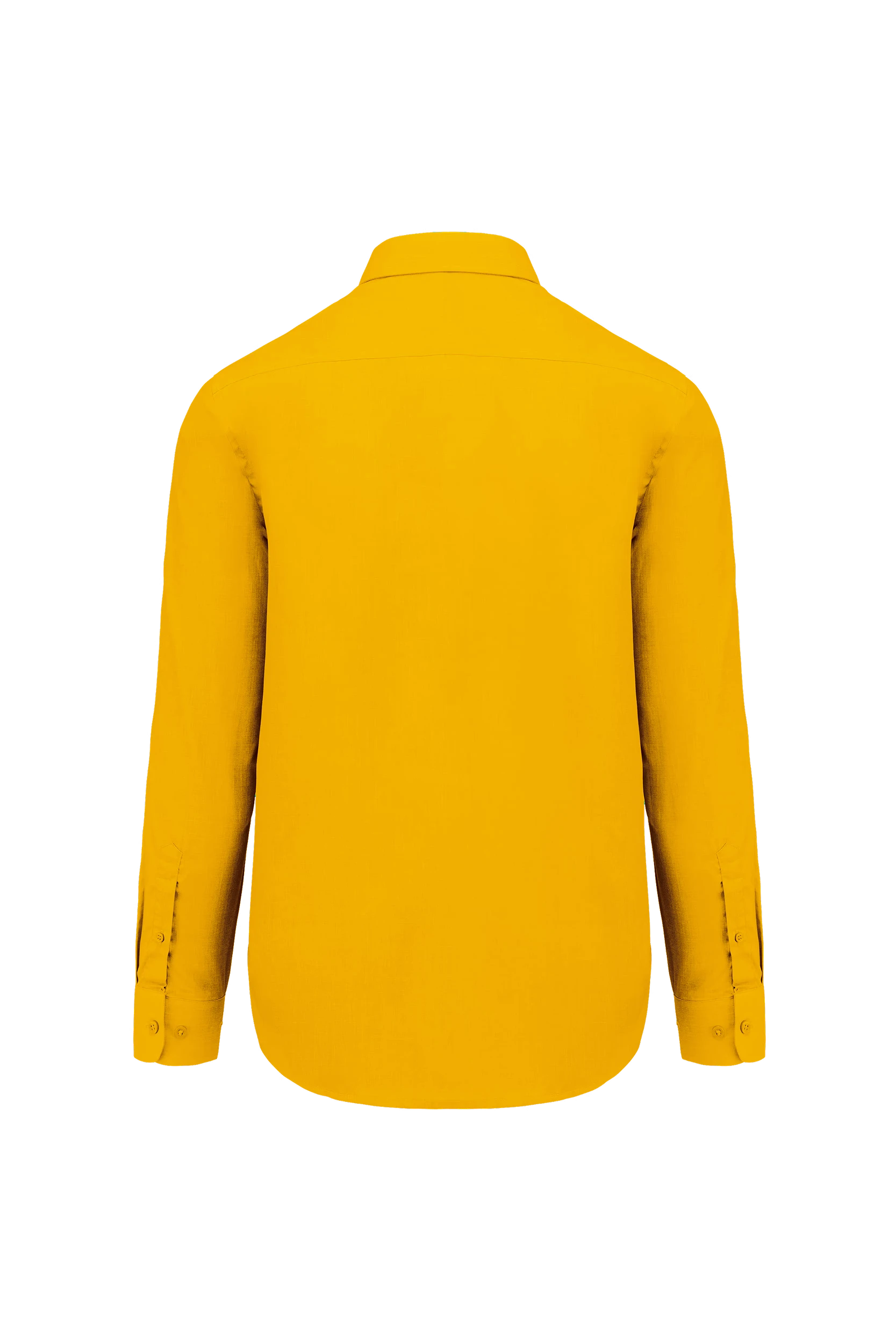 Chemise popeline polycoton jaune