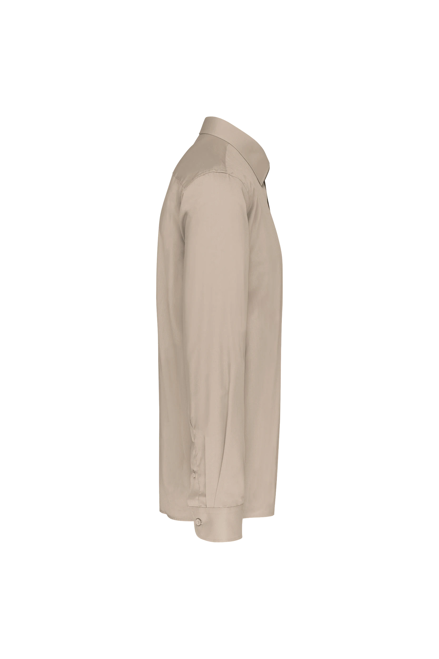 Chemise popeline polycoton beige