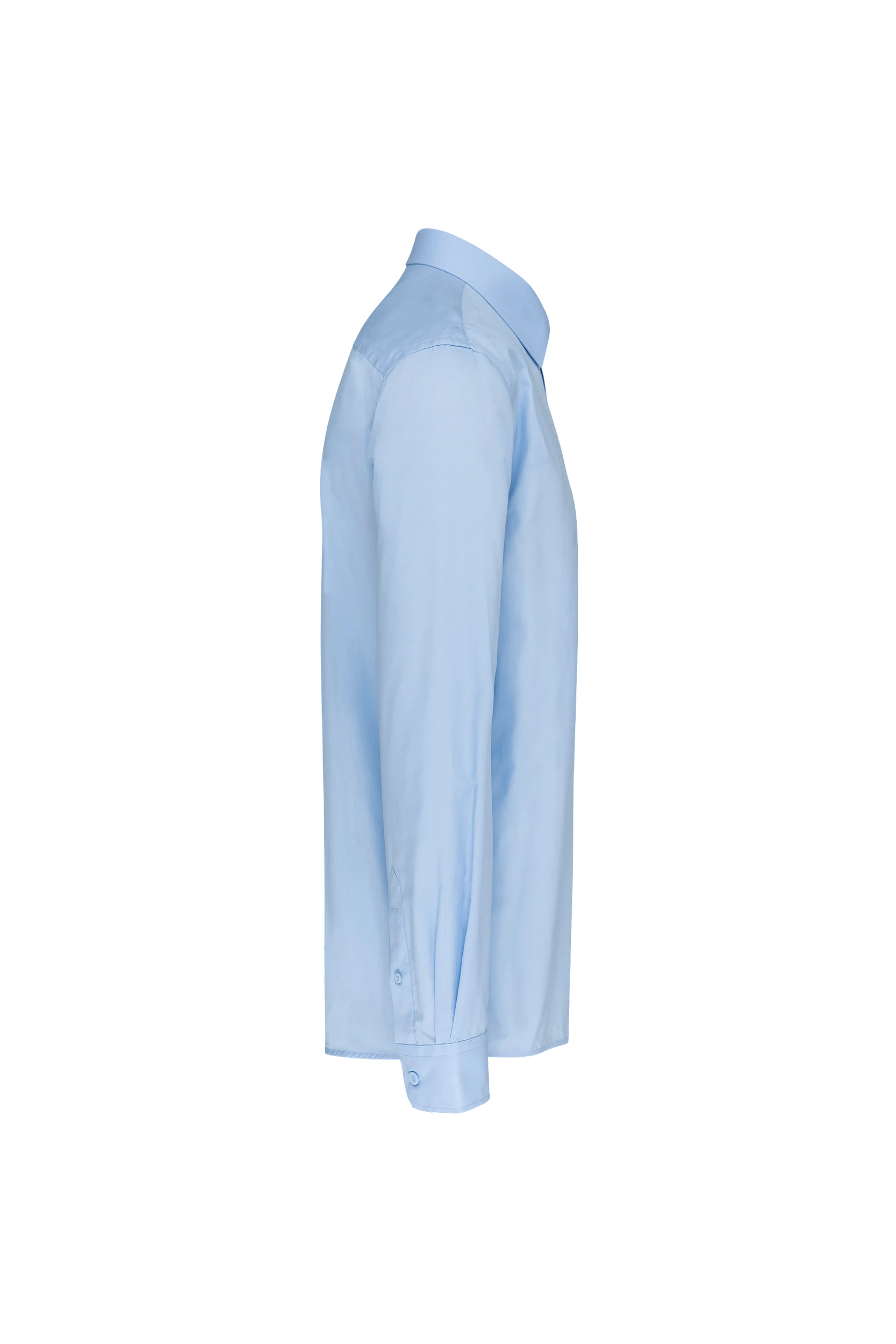 Chemise popeline polycoton bleu ciel