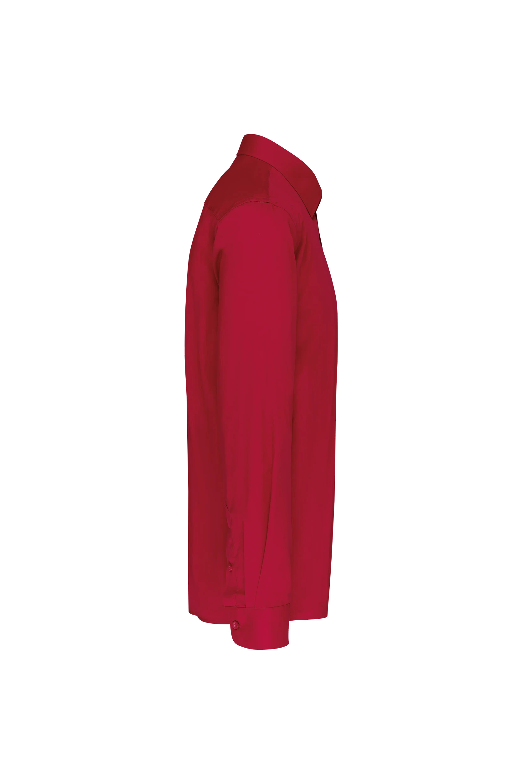 Chemise popeline polycoton rouge