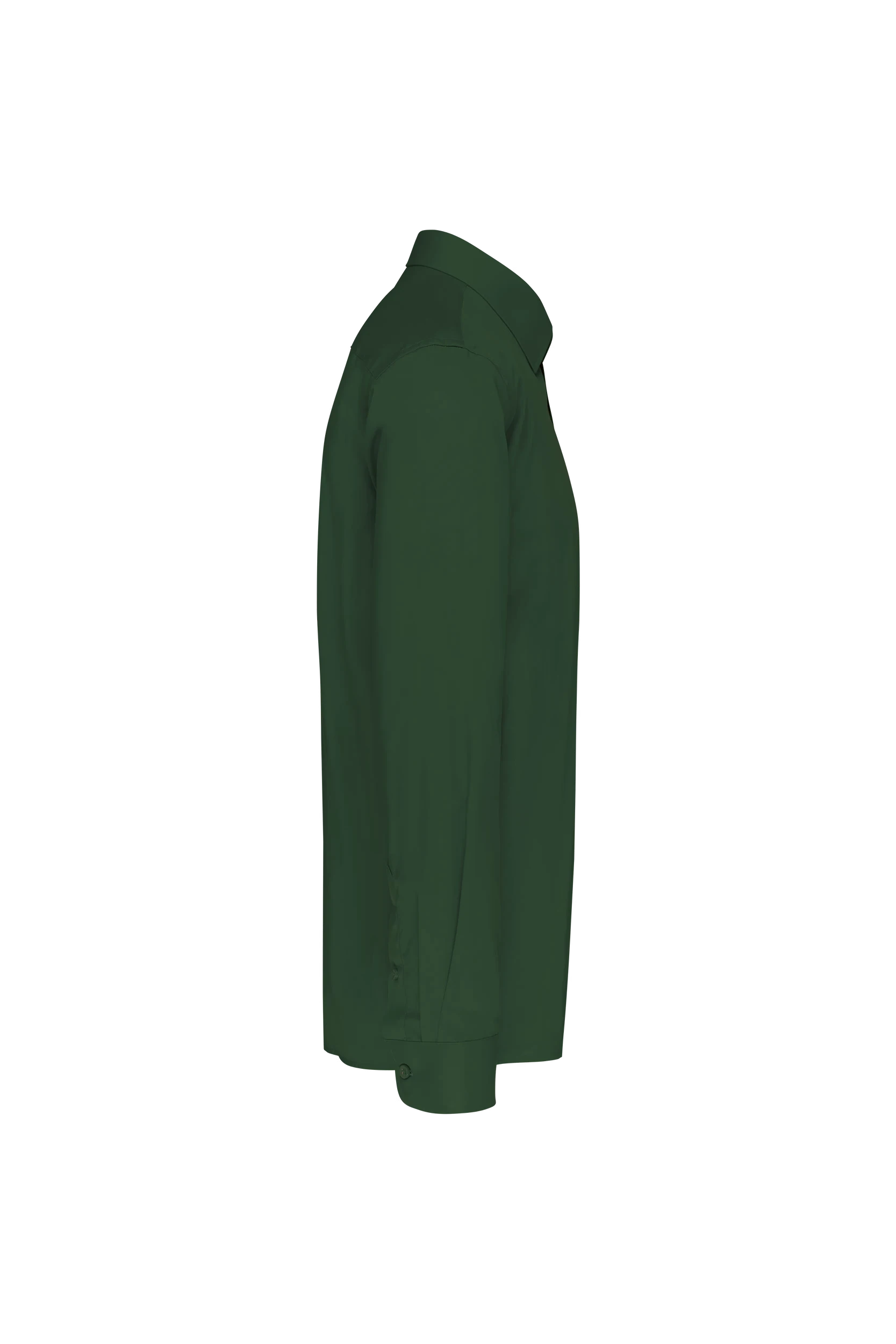 Chemise popeline polycoton vert forêt