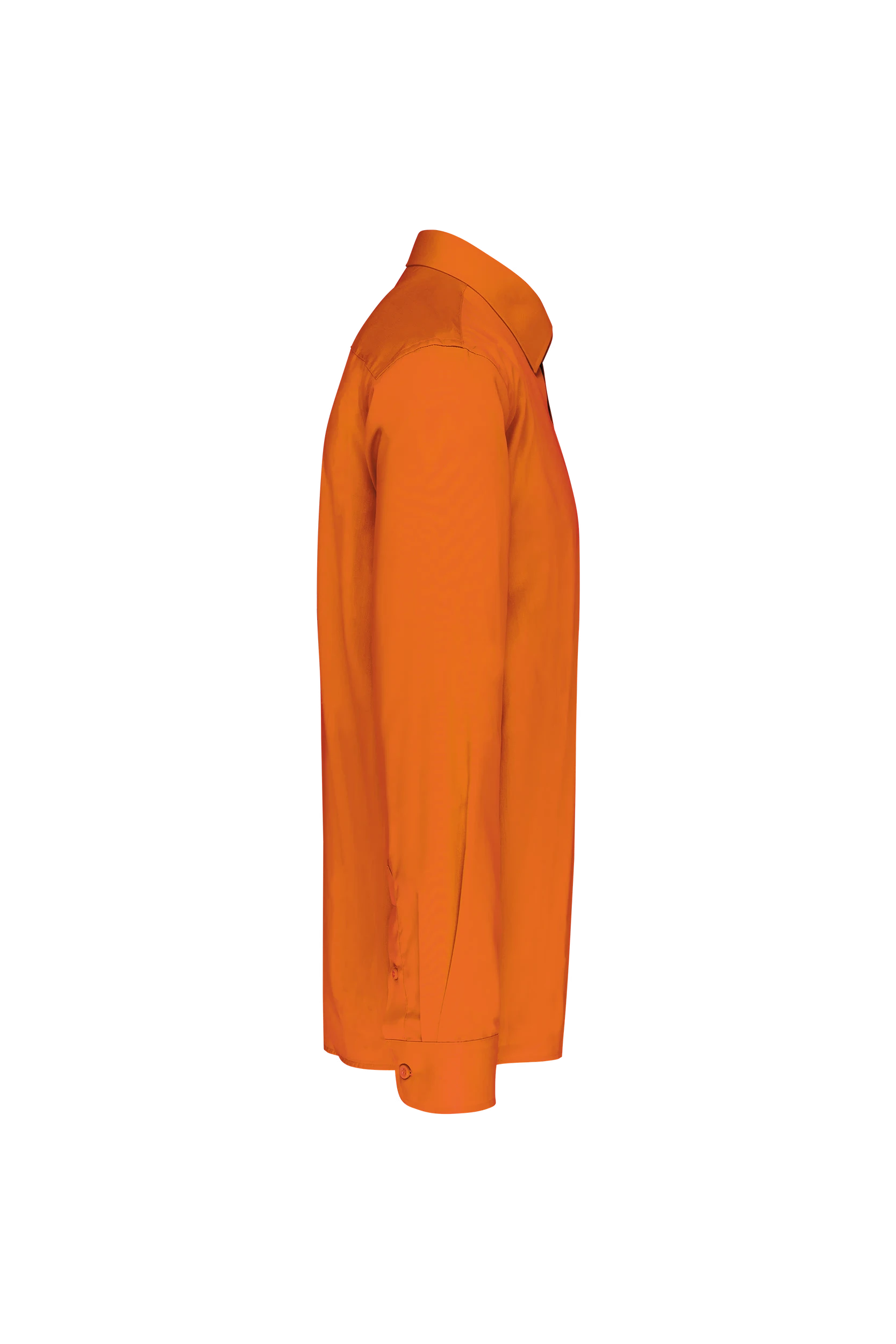 Chemise popeline polycoton orange