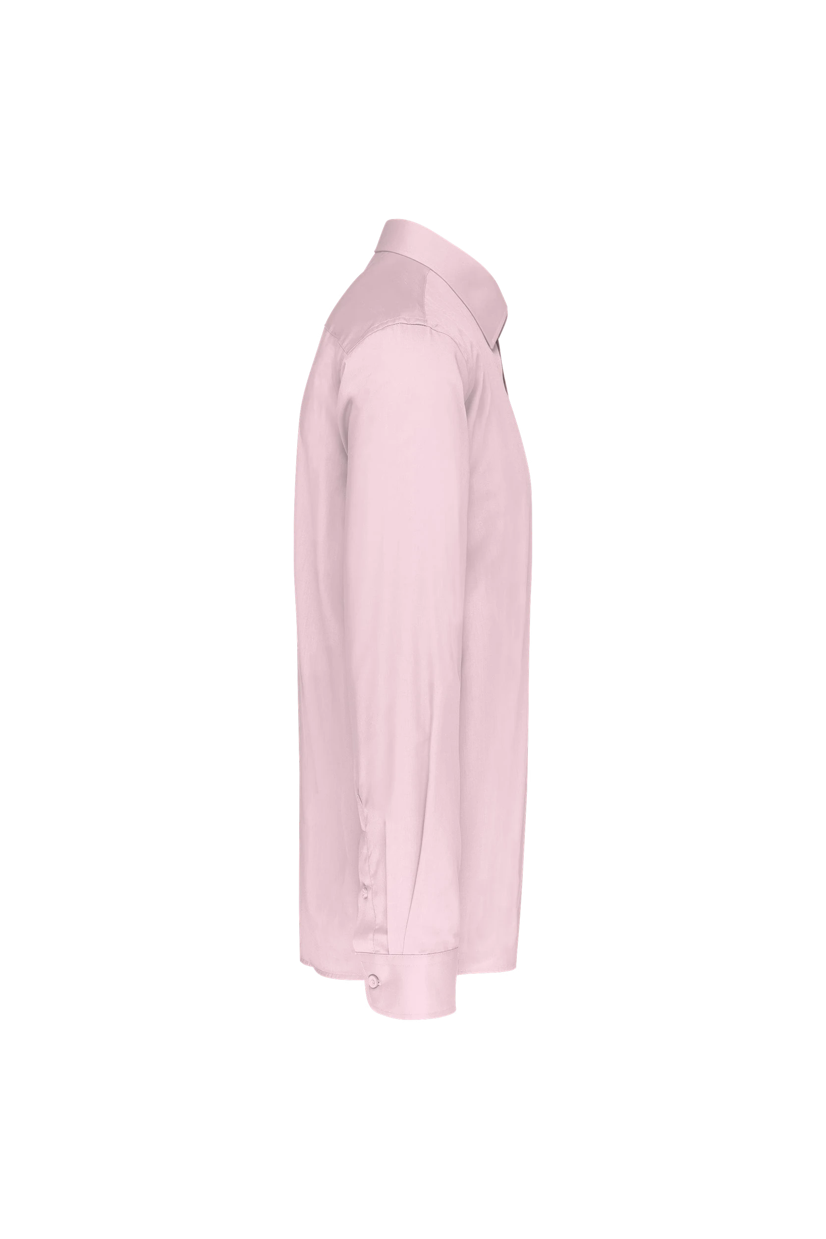 Chemise popeline polycoton rose pâle