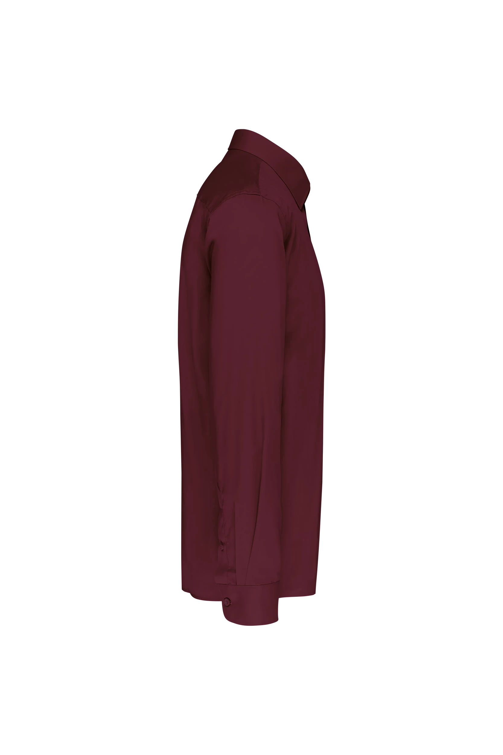Chemise popeline polycoton bordeaux