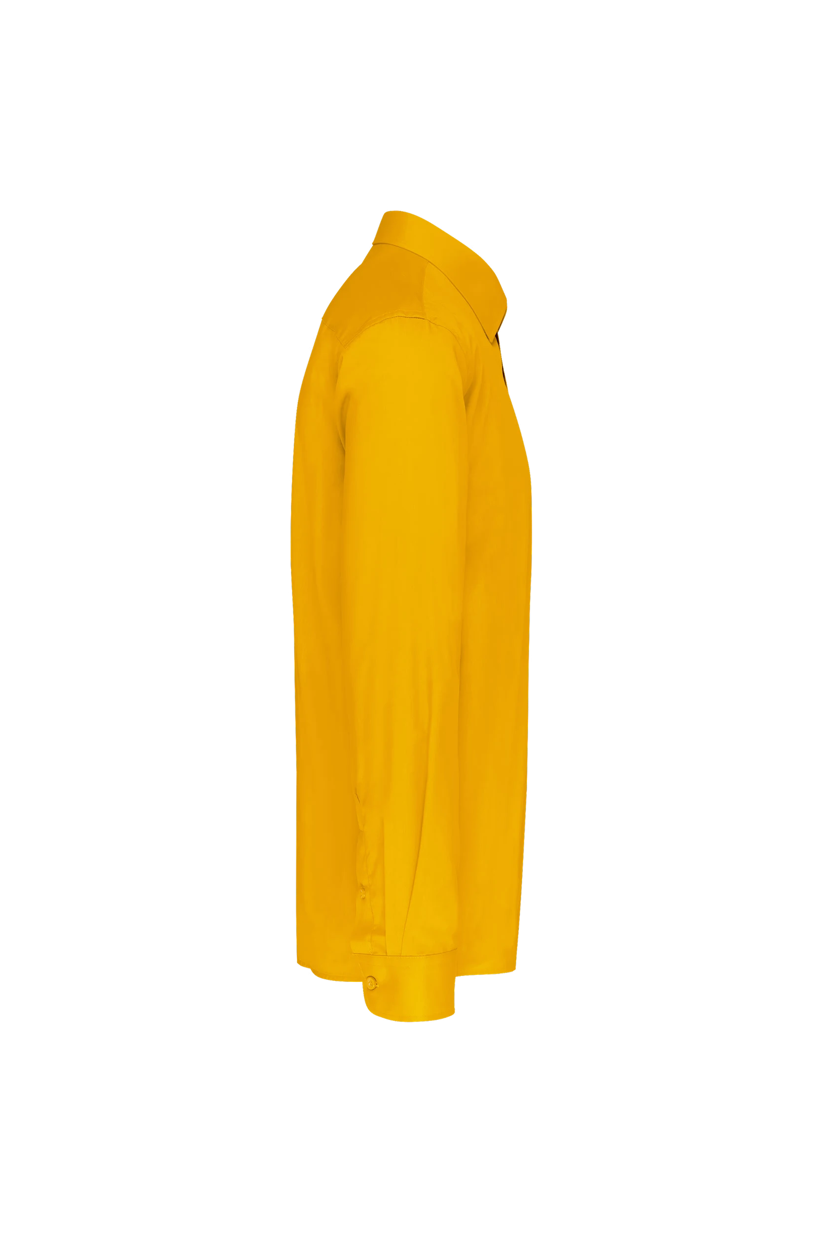 Chemise popeline polycoton jaune