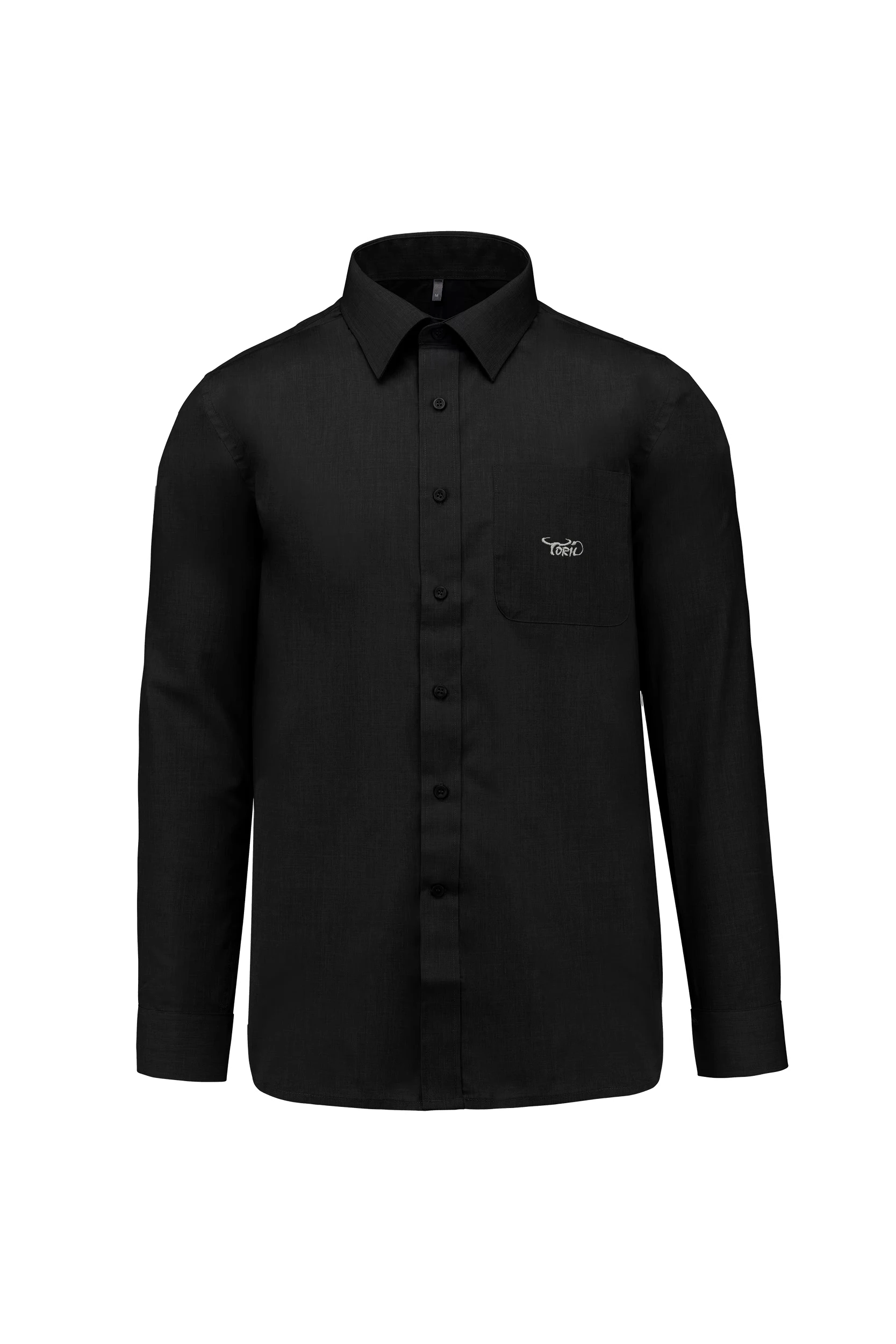 Chemise popeline polycoton noir