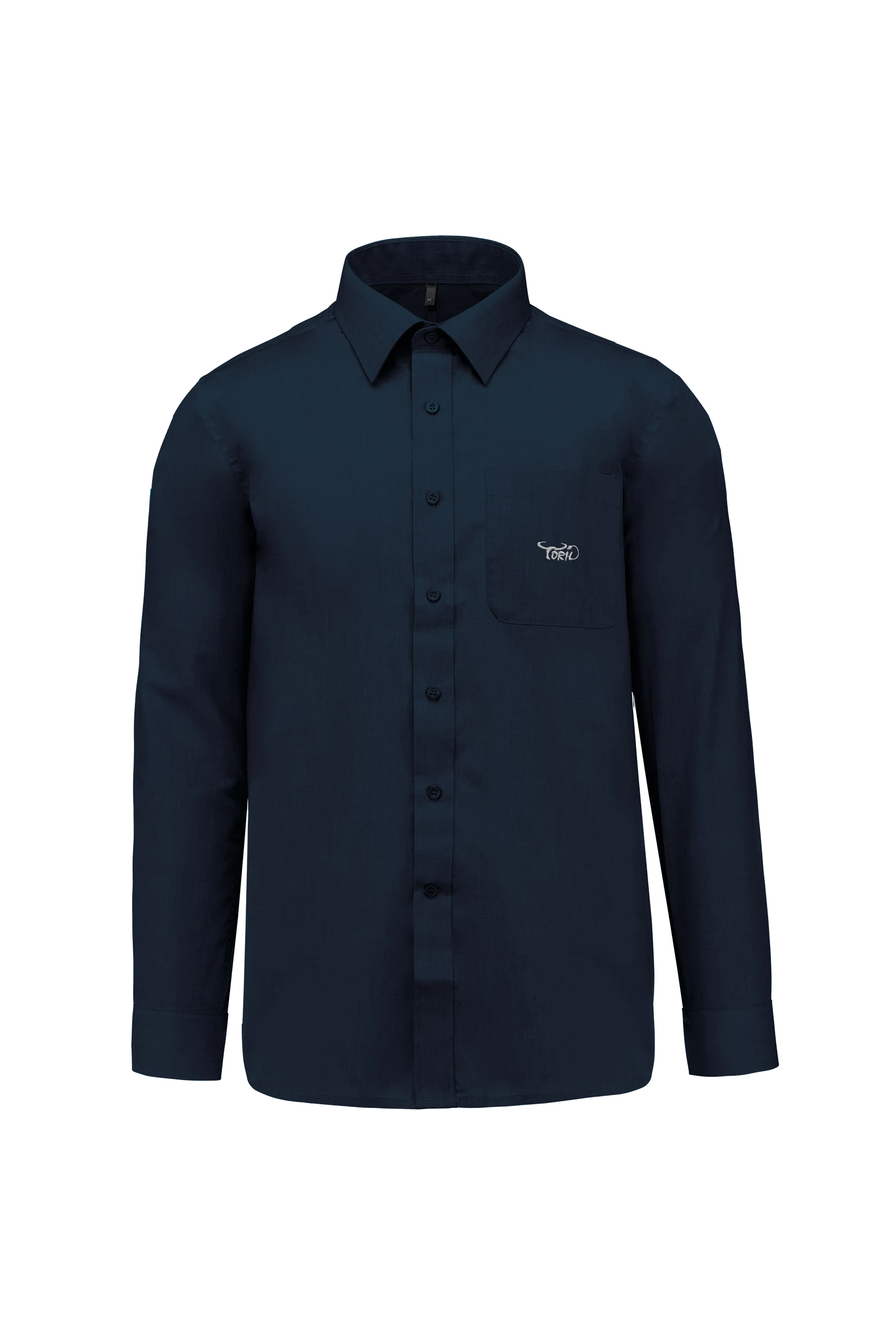 Chemise popeline polycoton marine