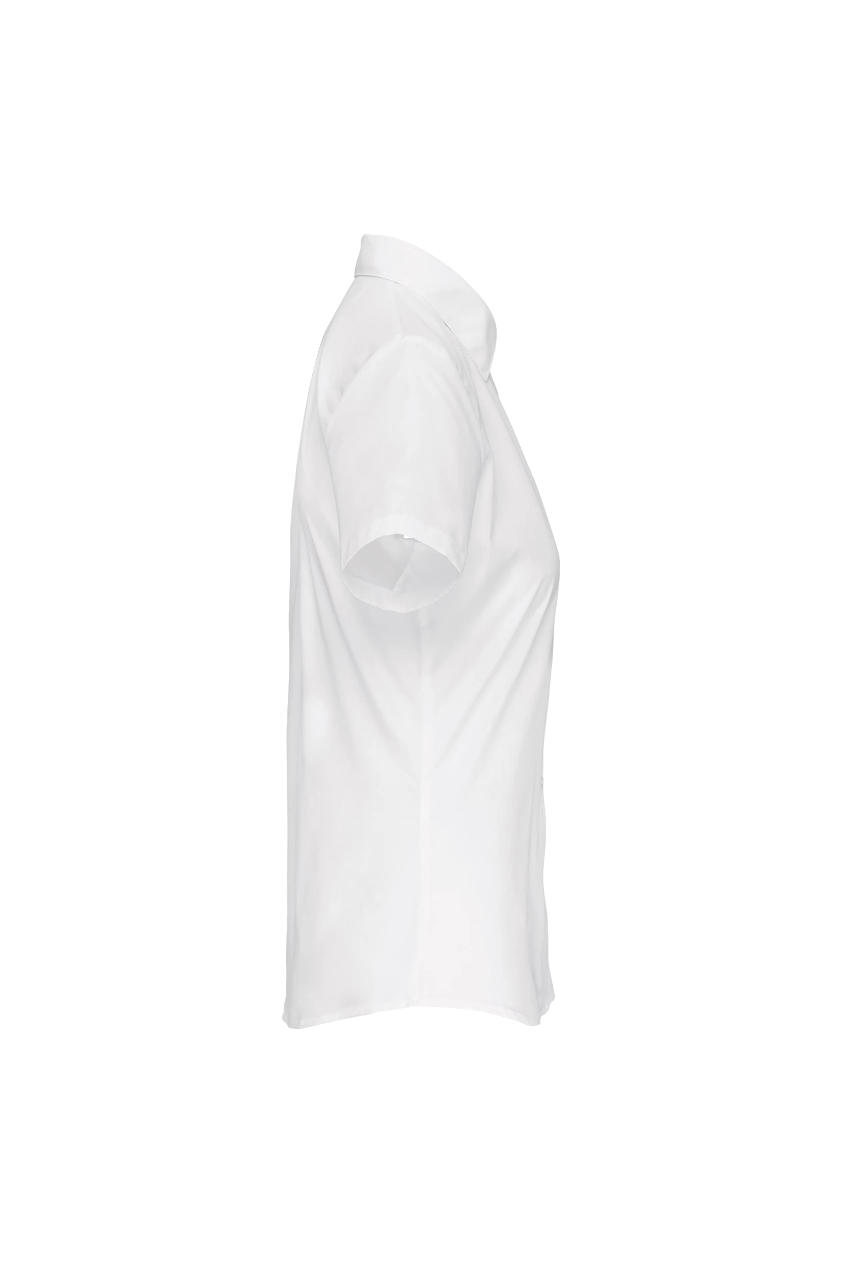 Chemise popeline polycoton manches courtes blanc