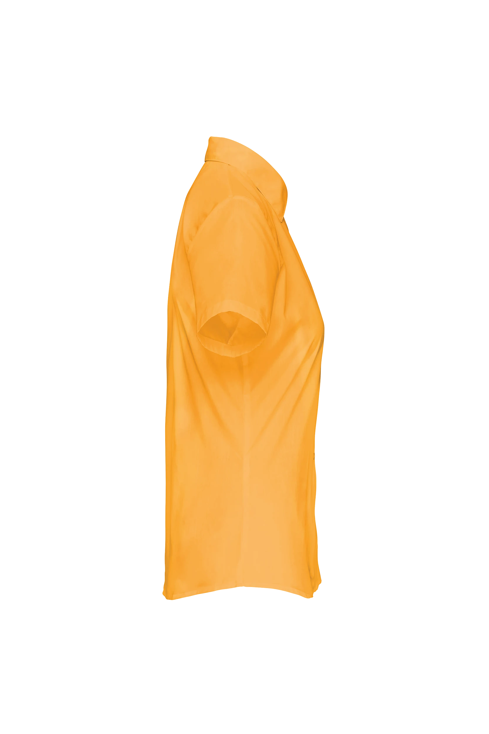 Chemise popeline polycoton manches courtes jaune