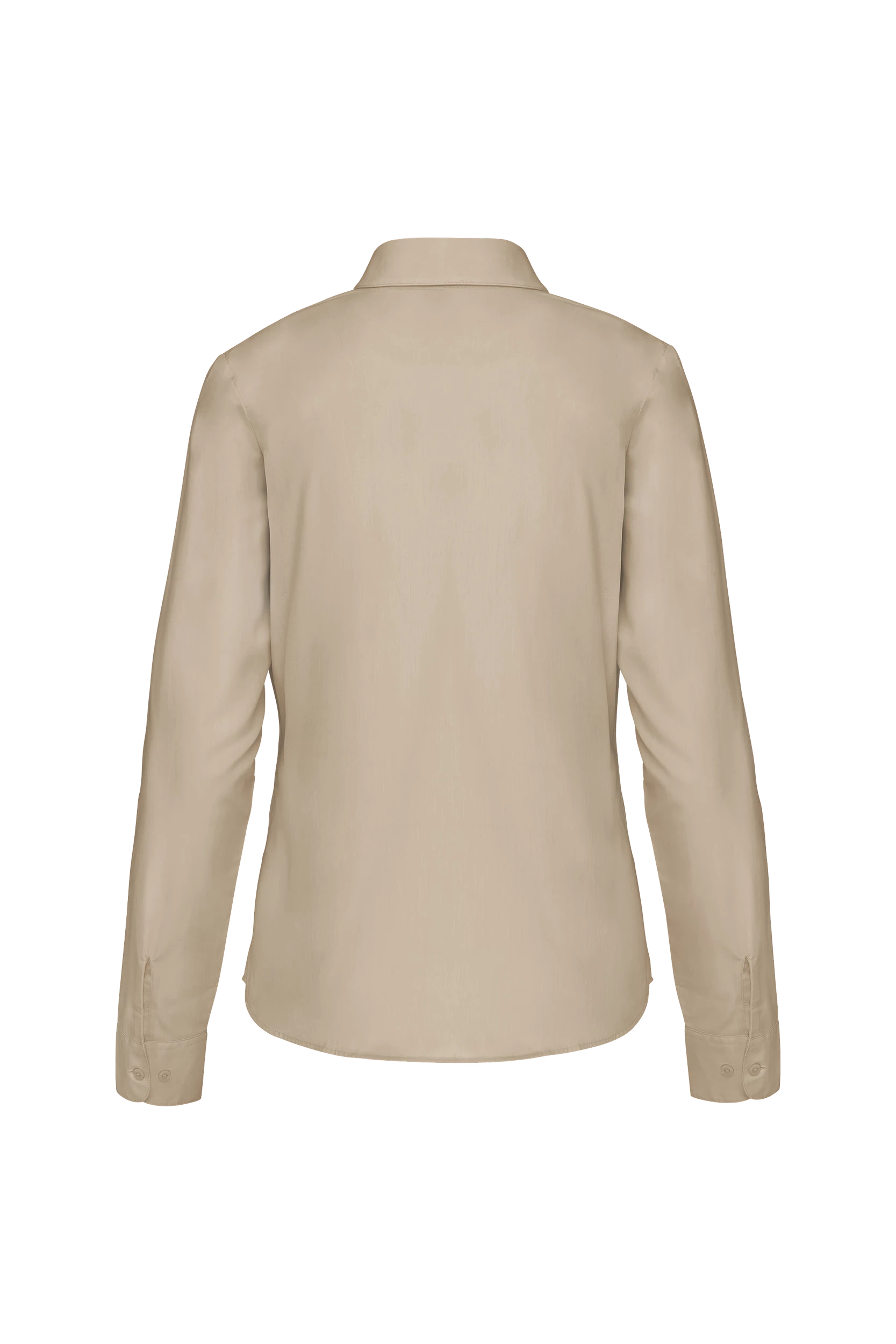 Chemise popeline polycoton beige