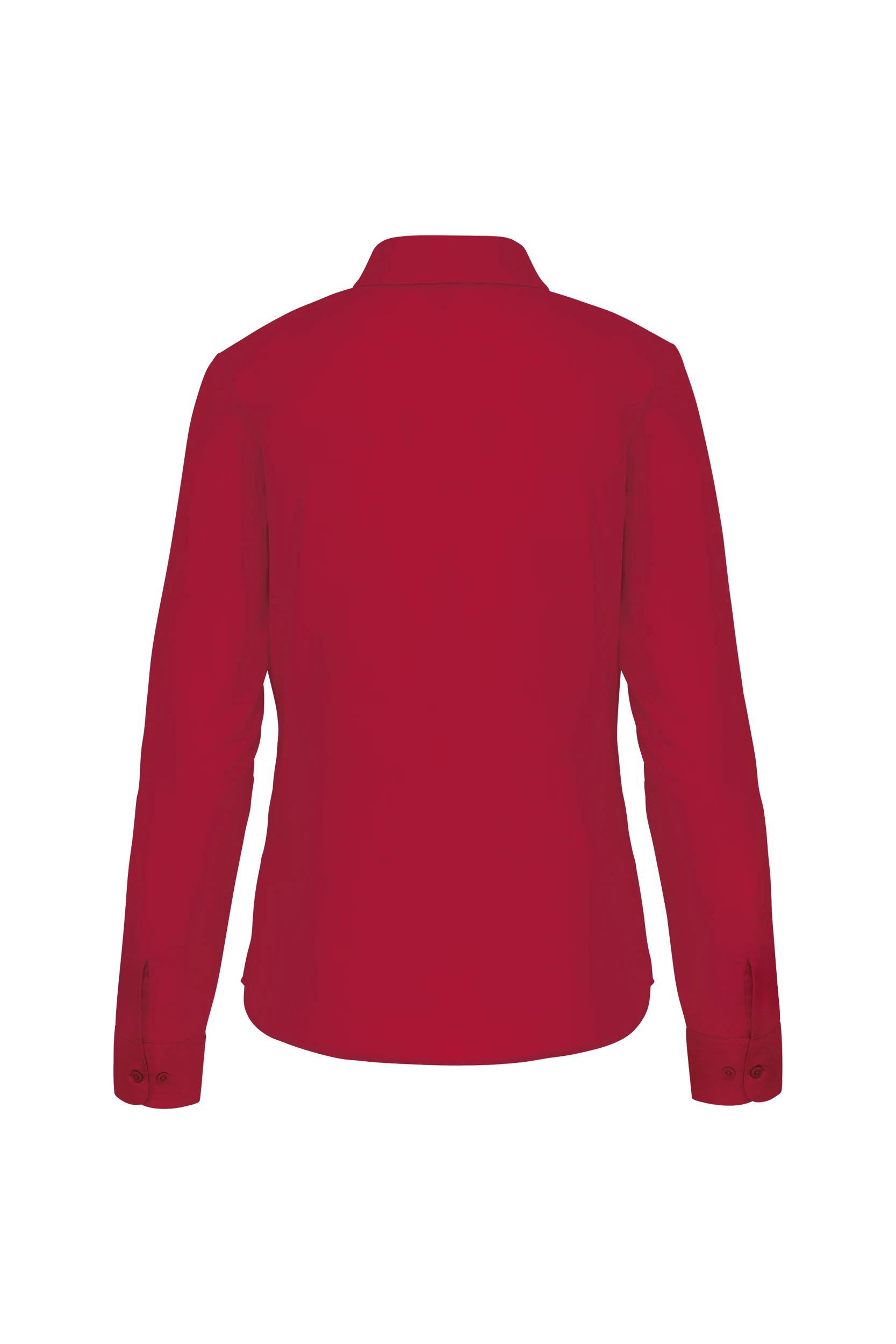 Chemise popeline polycoton rouge
