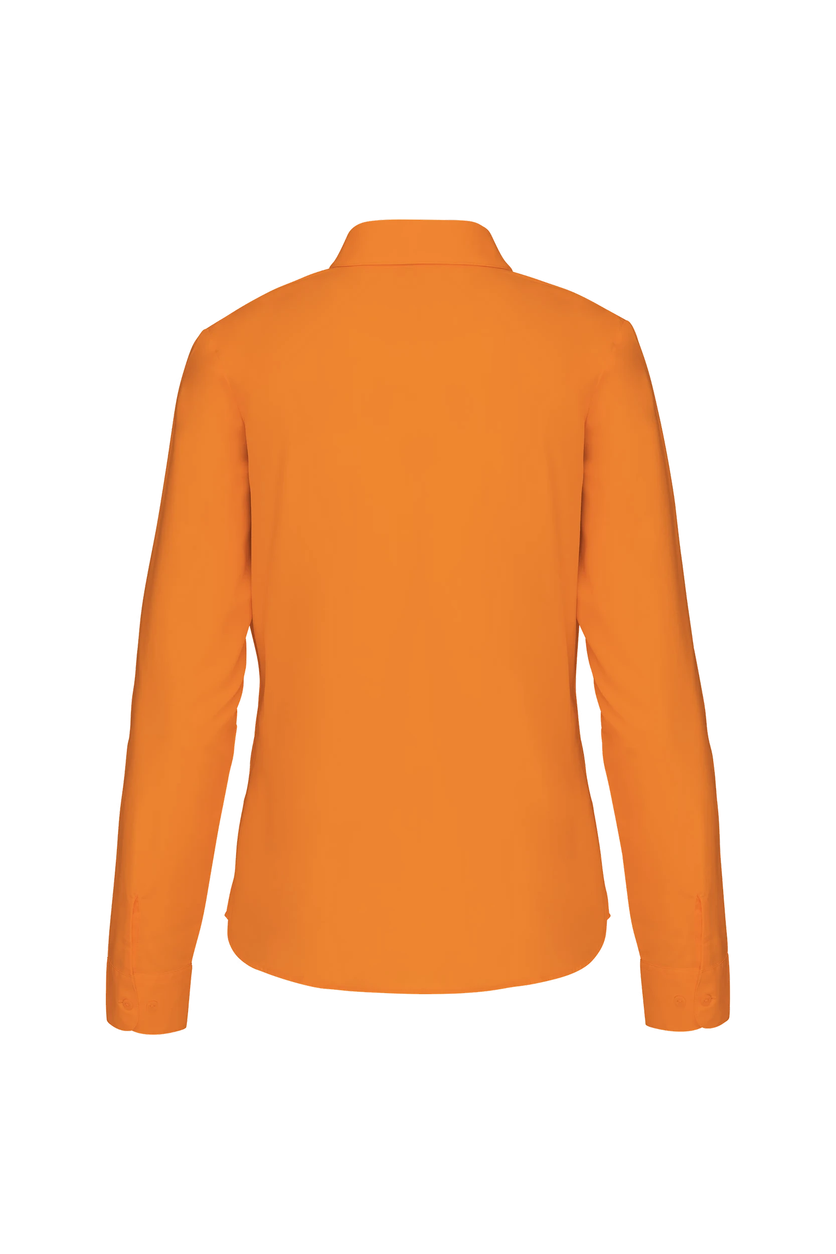 Chemise popeline polycoton orange