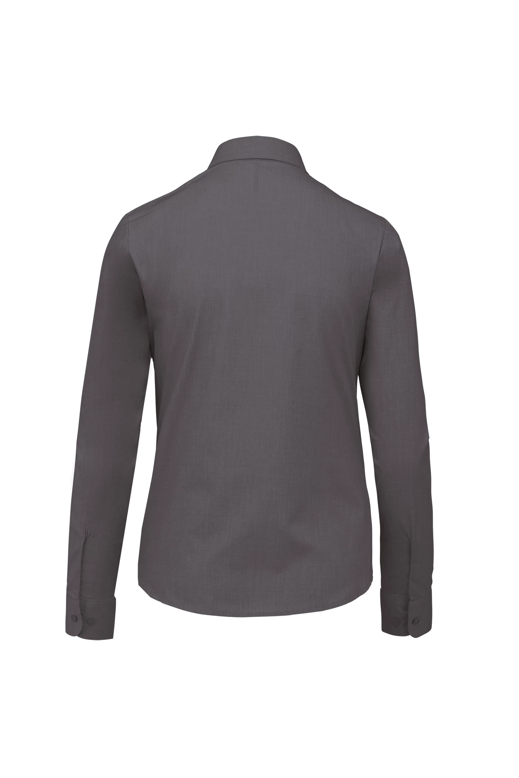 Chemise popeline polycoton gris urbain