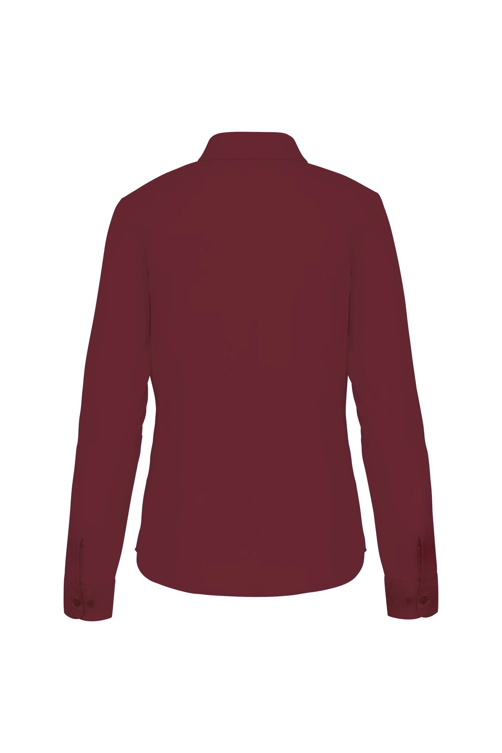 Chemise popeline polycoton bordeaux