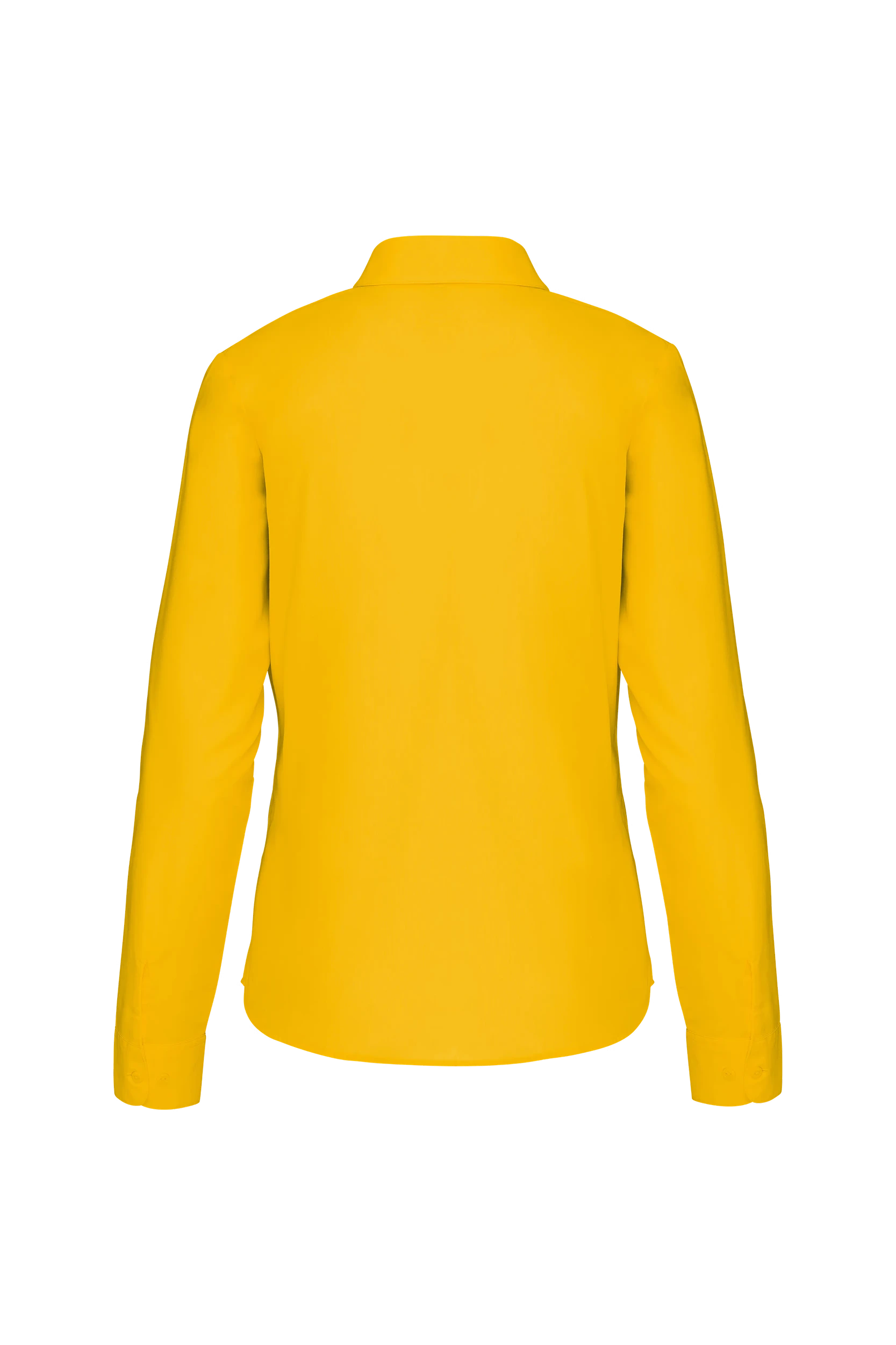 Chemise popeline polycoton jaune