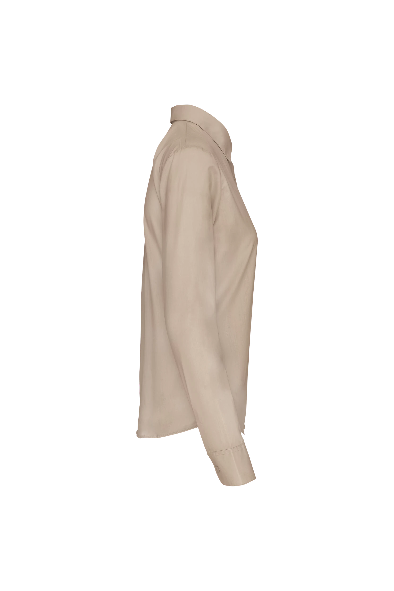 Chemise popeline polycoton beige