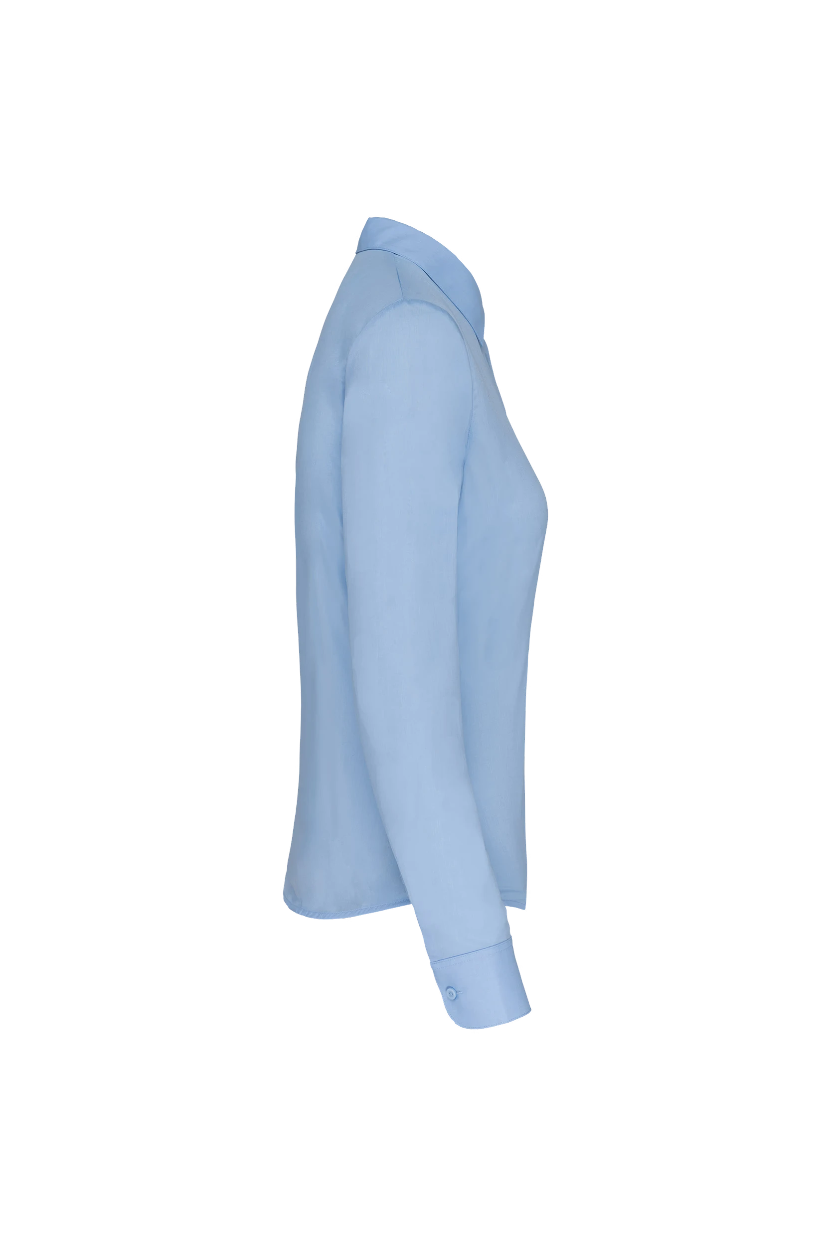 Chemise popeline polycoton bleu ciel