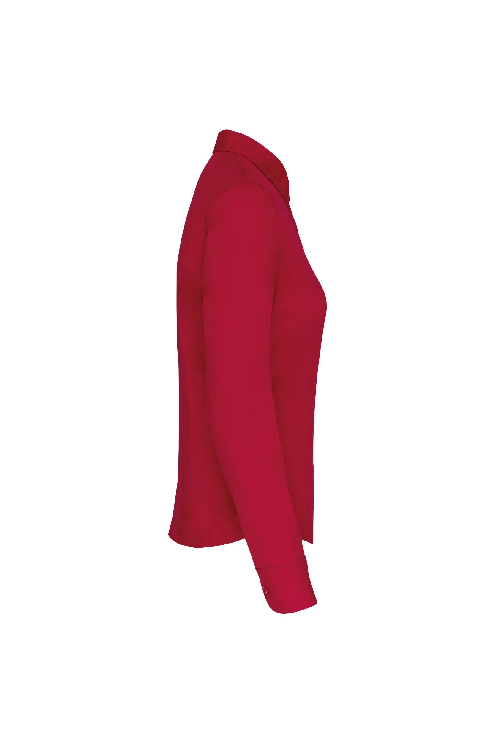 Chemise popeline polycoton rouge