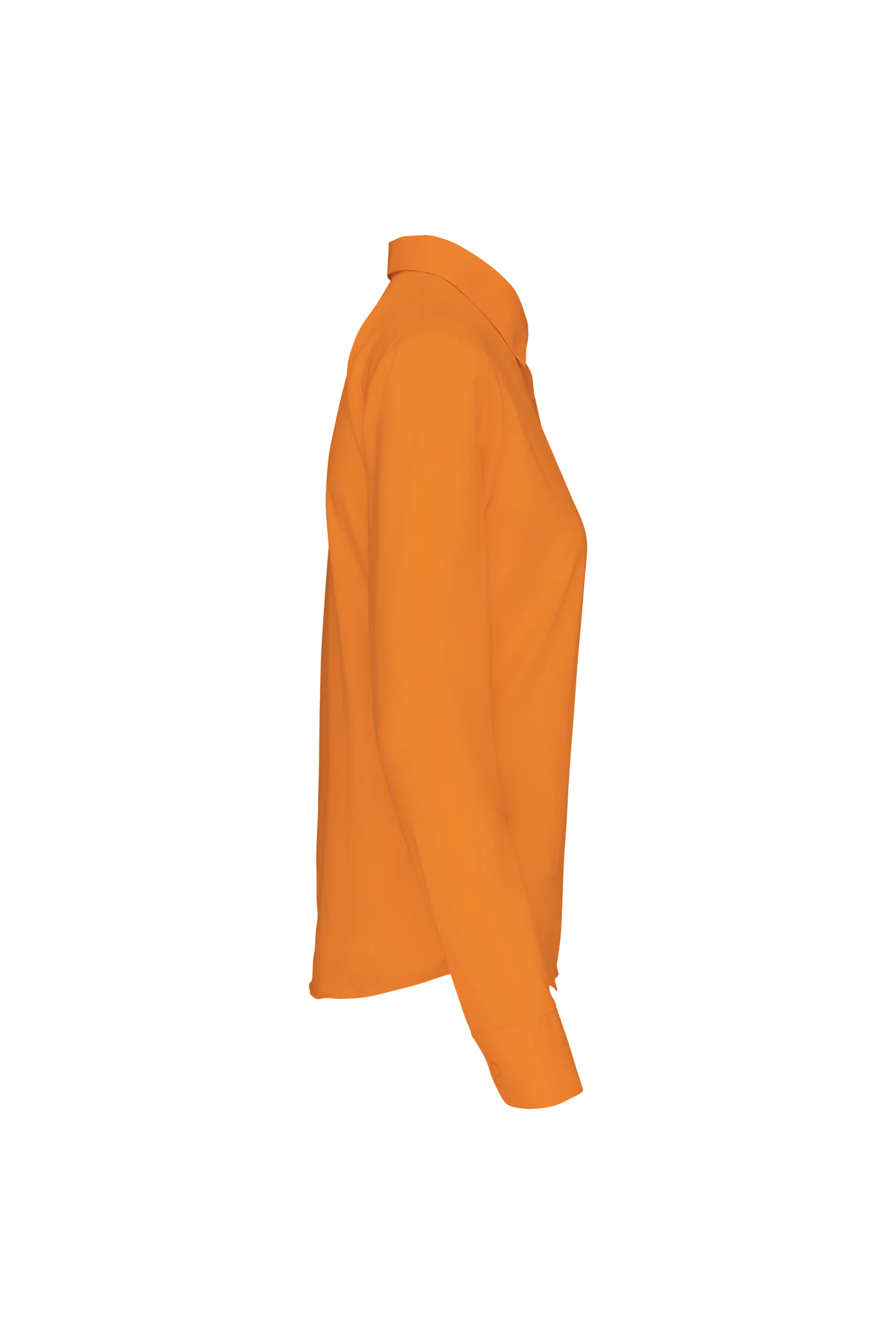 Chemise popeline polycoton orange