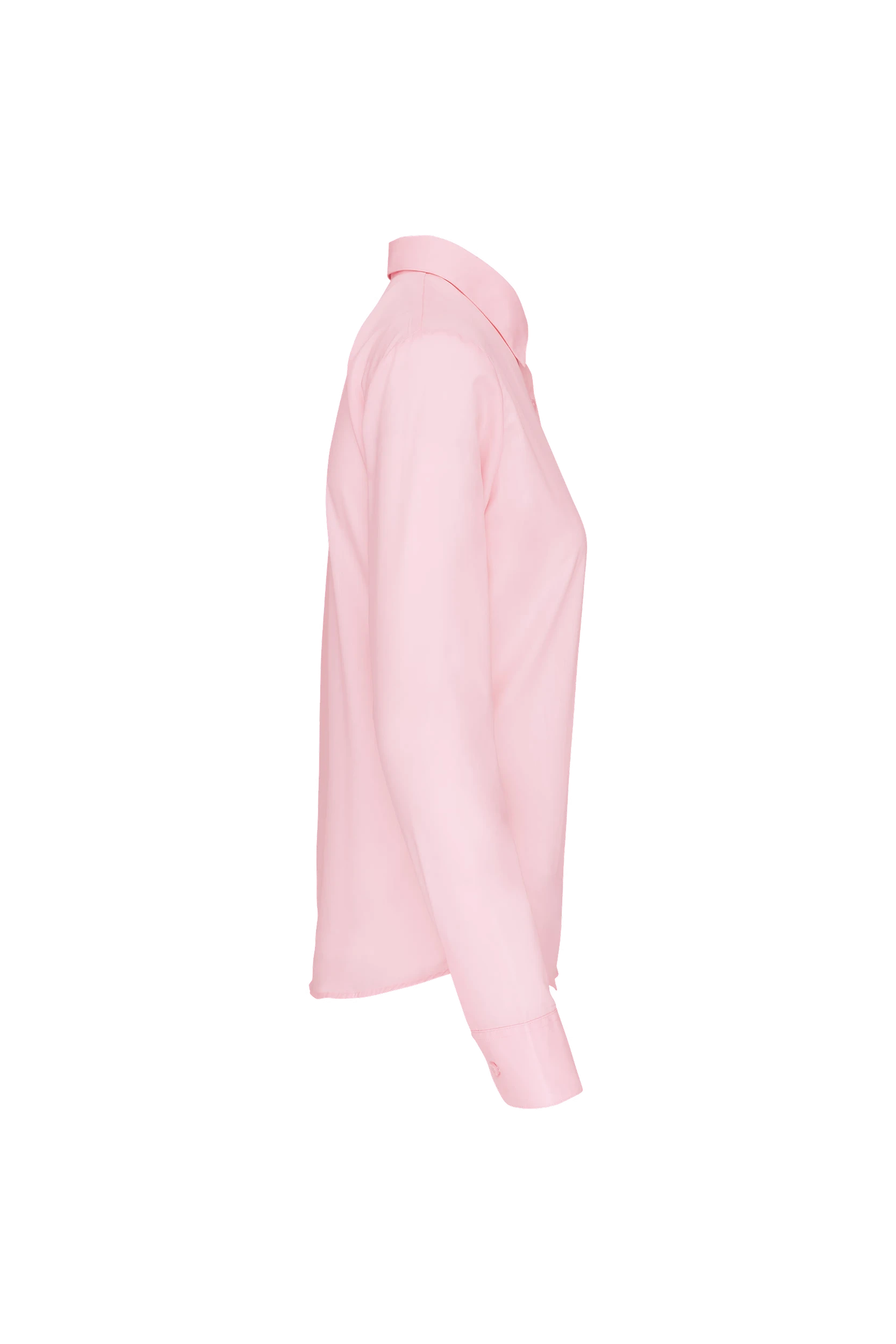 Chemise popeline polycoton rose pâle
